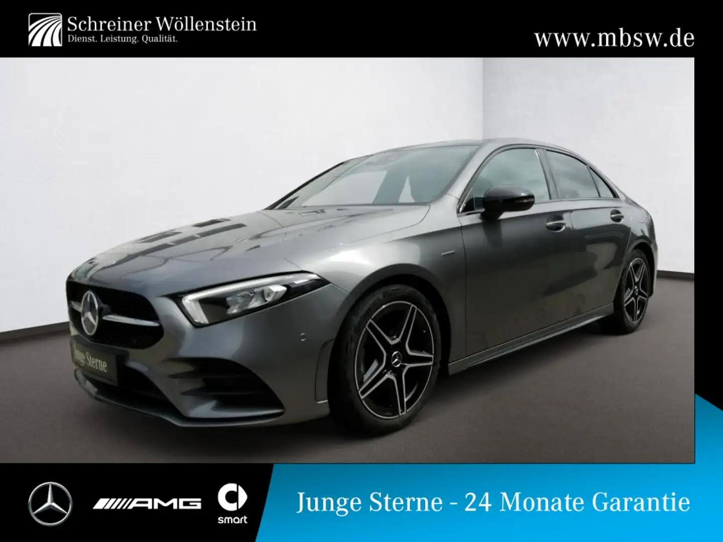 Mercedes-Benz A 200 d Limousine *AMG*Pano*Night*AHK*MBUX*AUT Grau - 1