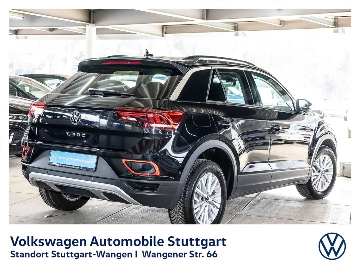 Volkswagen T-Roc Life 1.0 TSI Navi LED SHZ PDC Schwarz - 2