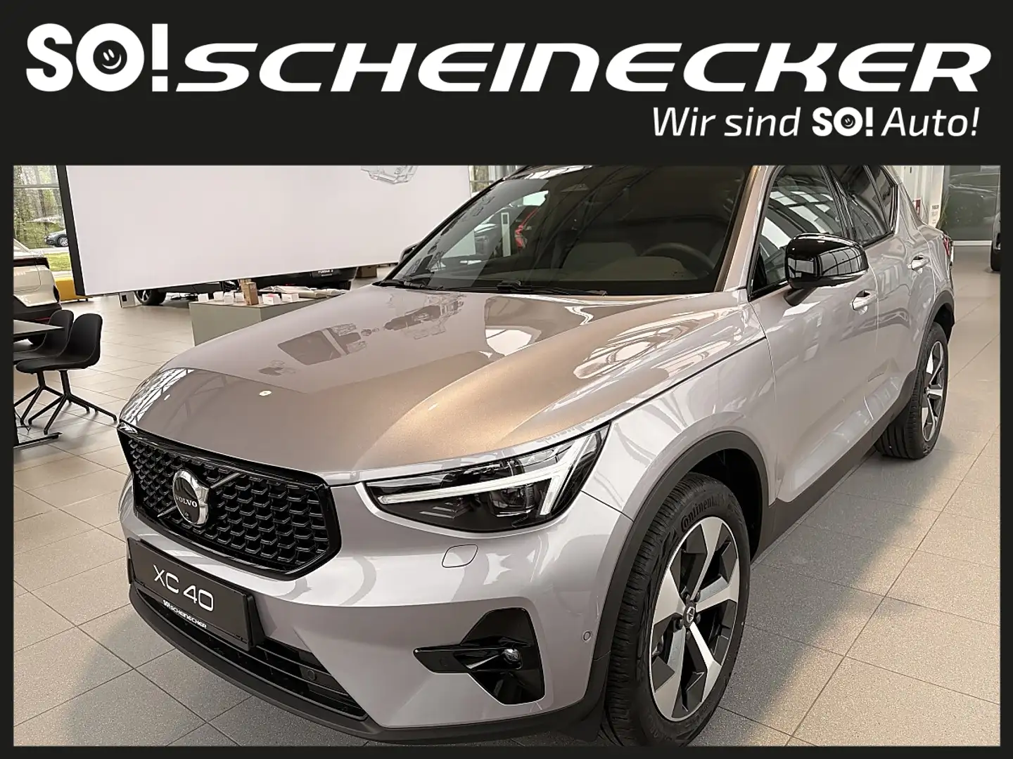 Volvo XC40 B3 Plus Dark Aut. Silber - 2