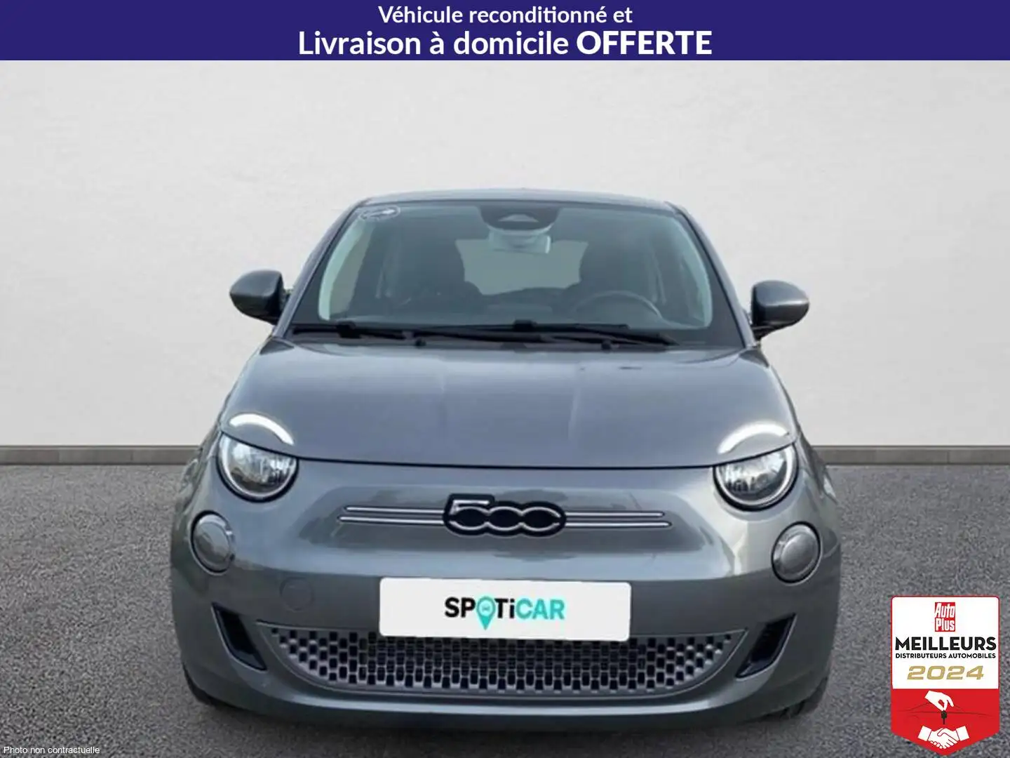 Fiat 500 E 95 ch action Gris - 2