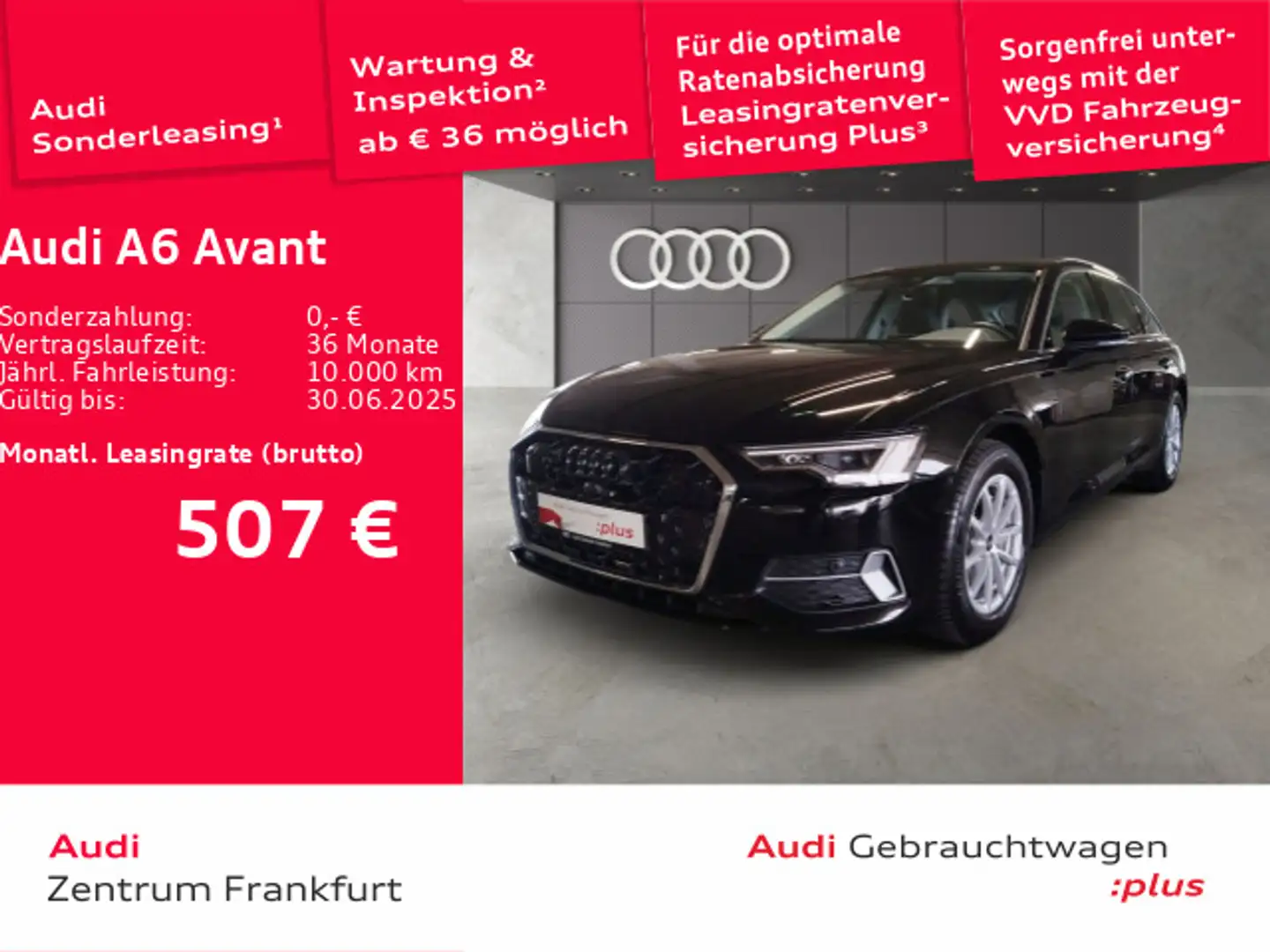 Audi A6 40 TDI quattro advanced S tronic Matrix Schwarz - 1