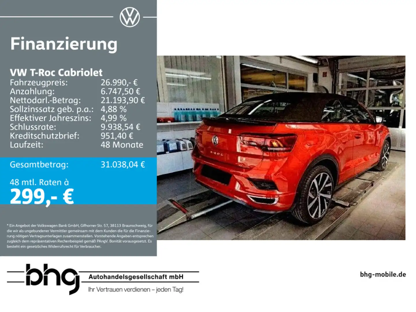 Volkswagen T-Roc 1.5 TSI ACT OPF DSG R-Line Rot - 1