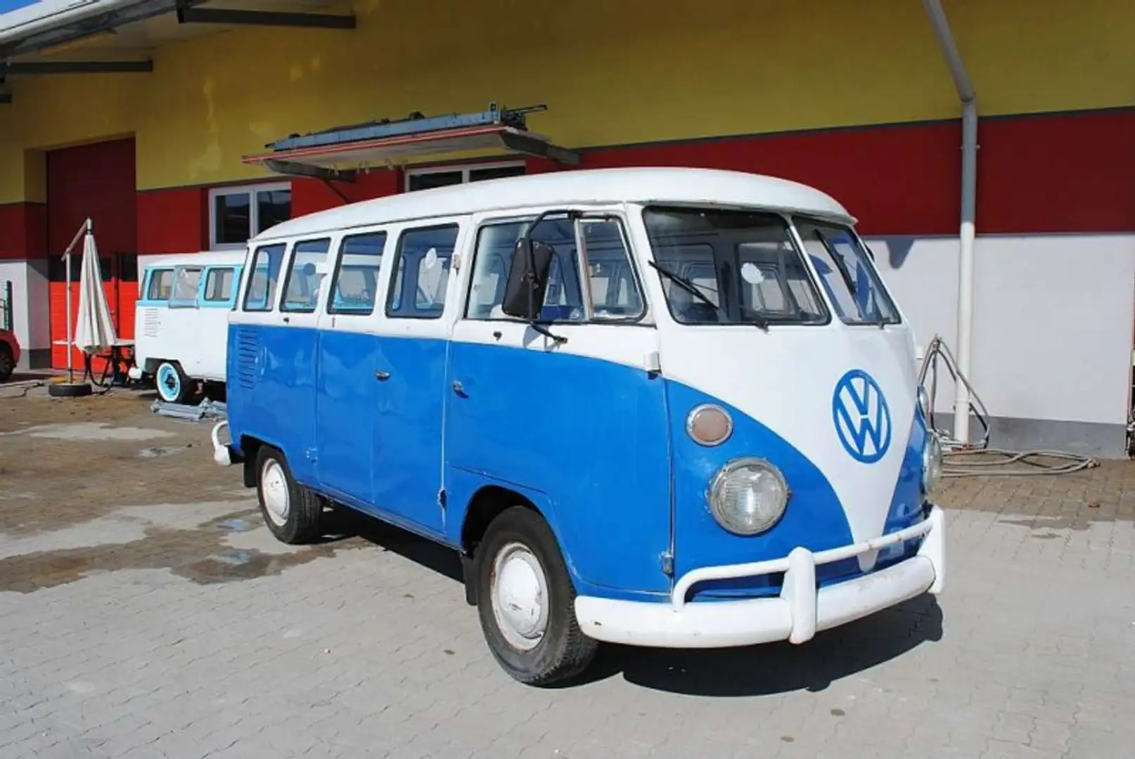 Volkswagen T2 T1 Fensterbus Albastru - 1