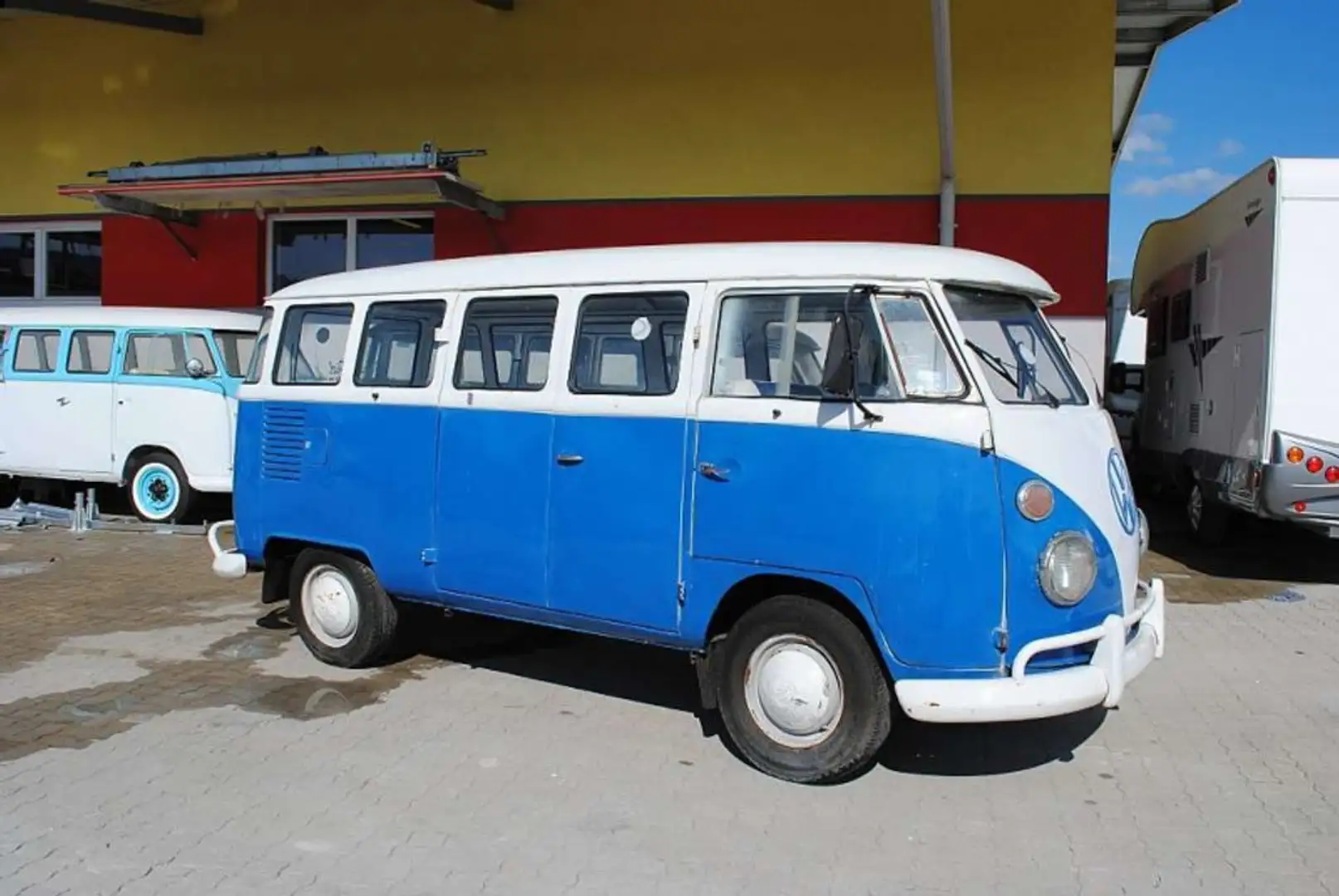 Volkswagen T2 T1 Fensterbus Blau - 2