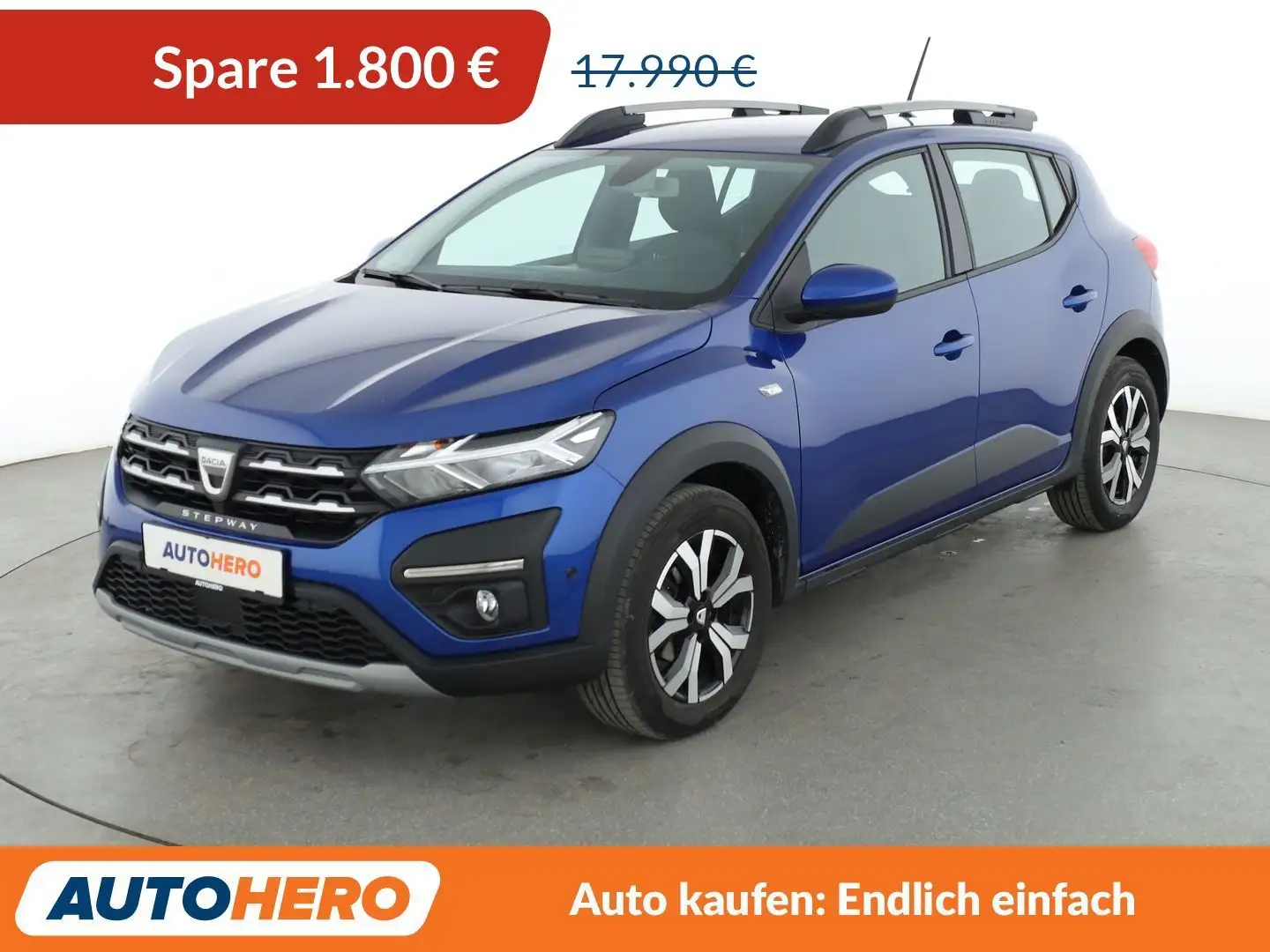 Dacia Sandero 1.0 TCe Stepway Comfort Aut.*NAVI*CAM*TEMPO* Blau - 1