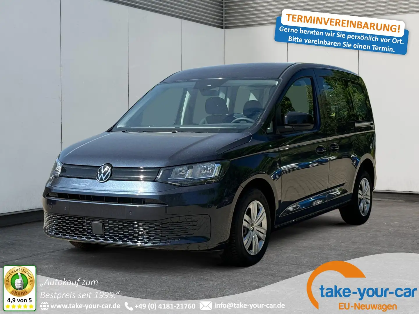 Volkswagen Caddy LANE ASSIST+CAM+SHZ+KLIMA+GJR+GRA 2.0 TDI 90 kW... Blau - 1