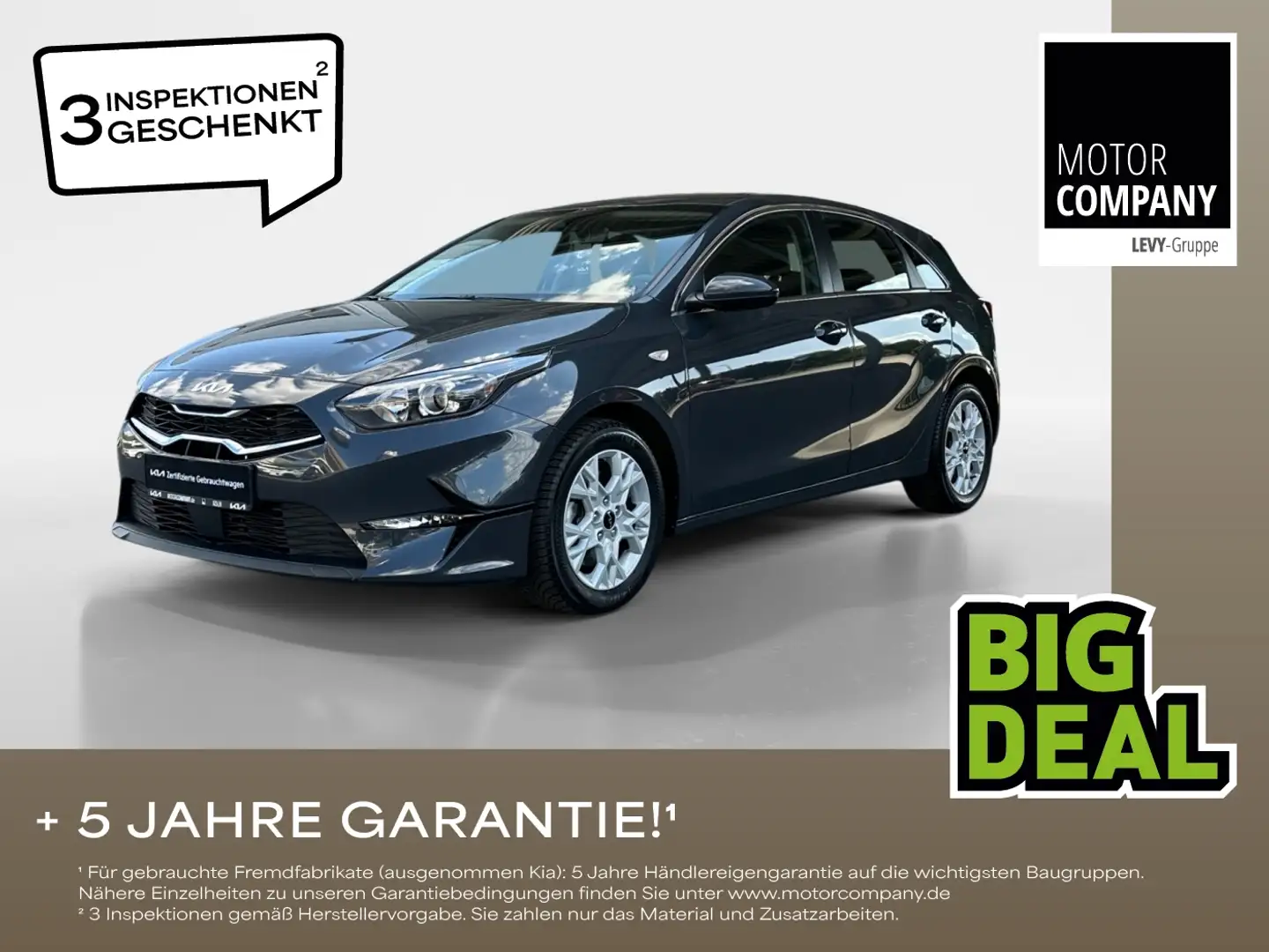 Kia Ceed / cee'd Ceed 1.5 T-GDI Vision +DCT+Navi+R.Kam+Allwetter++ Szary - 1