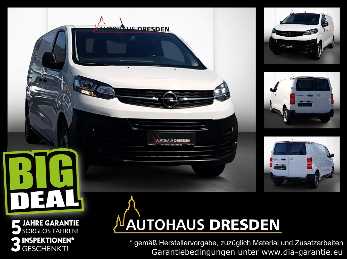 Opel Vivaro Kasten 1.5 D *RADIO BT*AHK*PDC* Blanc - 1
