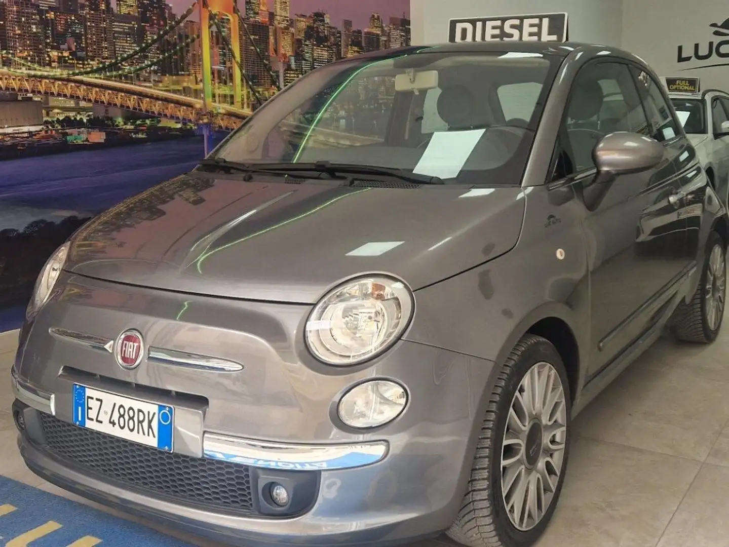 Fiat 500 500 III 1.3 mjt 16v Lounge 95cv my14 Gris - 2