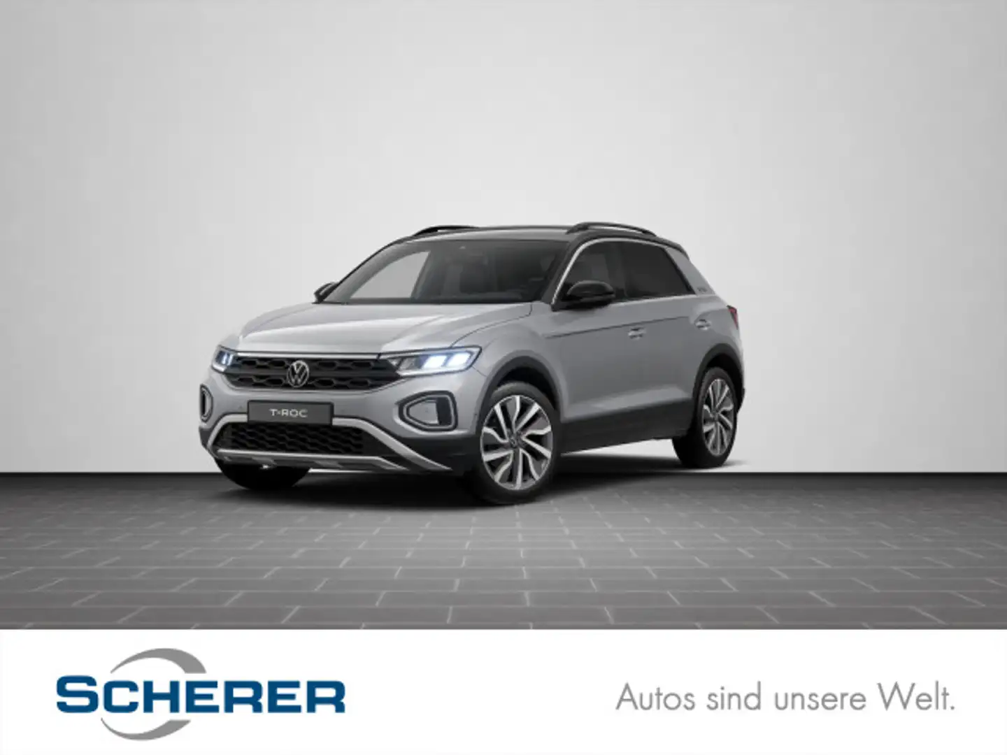 Volkswagen T-Roc 1.5 TSI DSG GOAL Navi, Front Assist, ACC, Silber - 1
