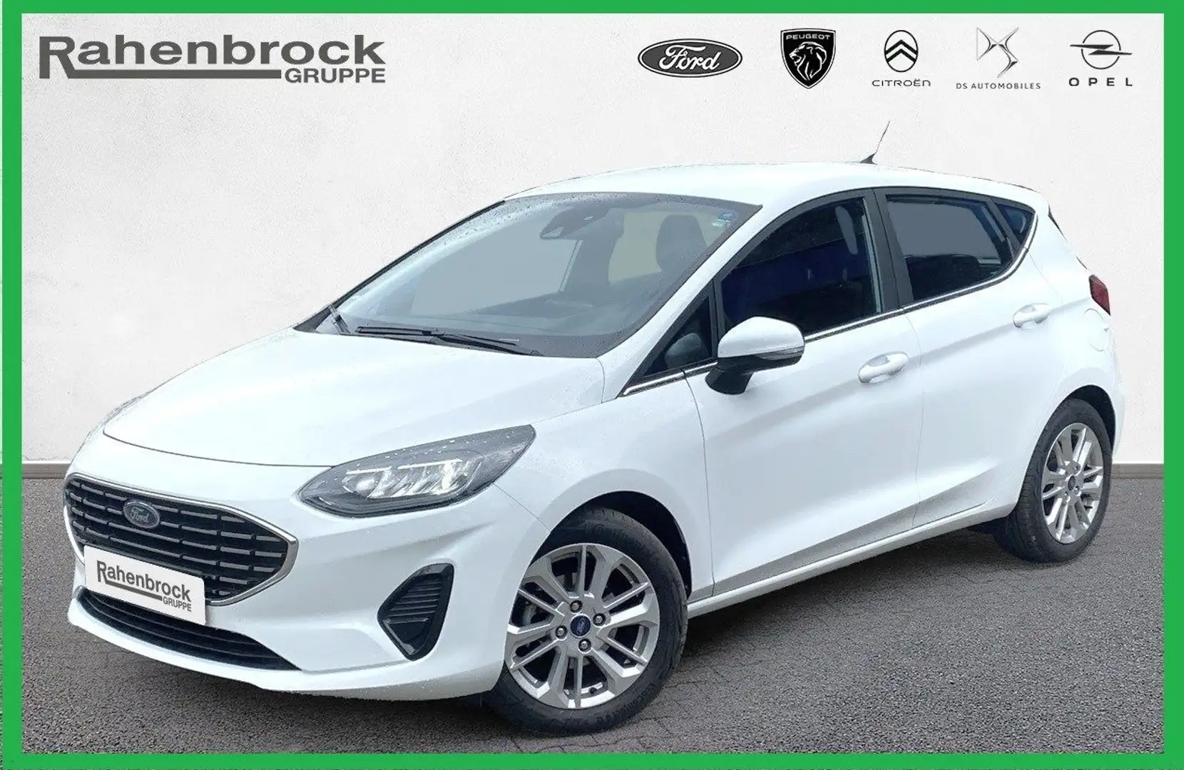 Ford Fiesta Titanium 5-trg EcoBoost MHEV - AUTOMATIK Weiß - 1