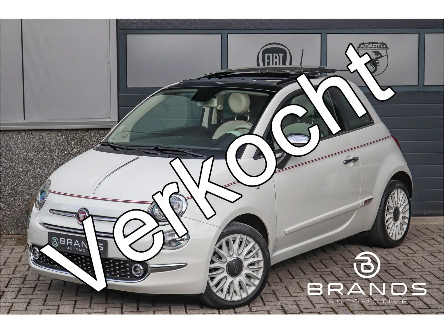 Fiat 500 1.2 Dolcevita Speciale Vol opties Schuifdak Uniek Wit - 1
