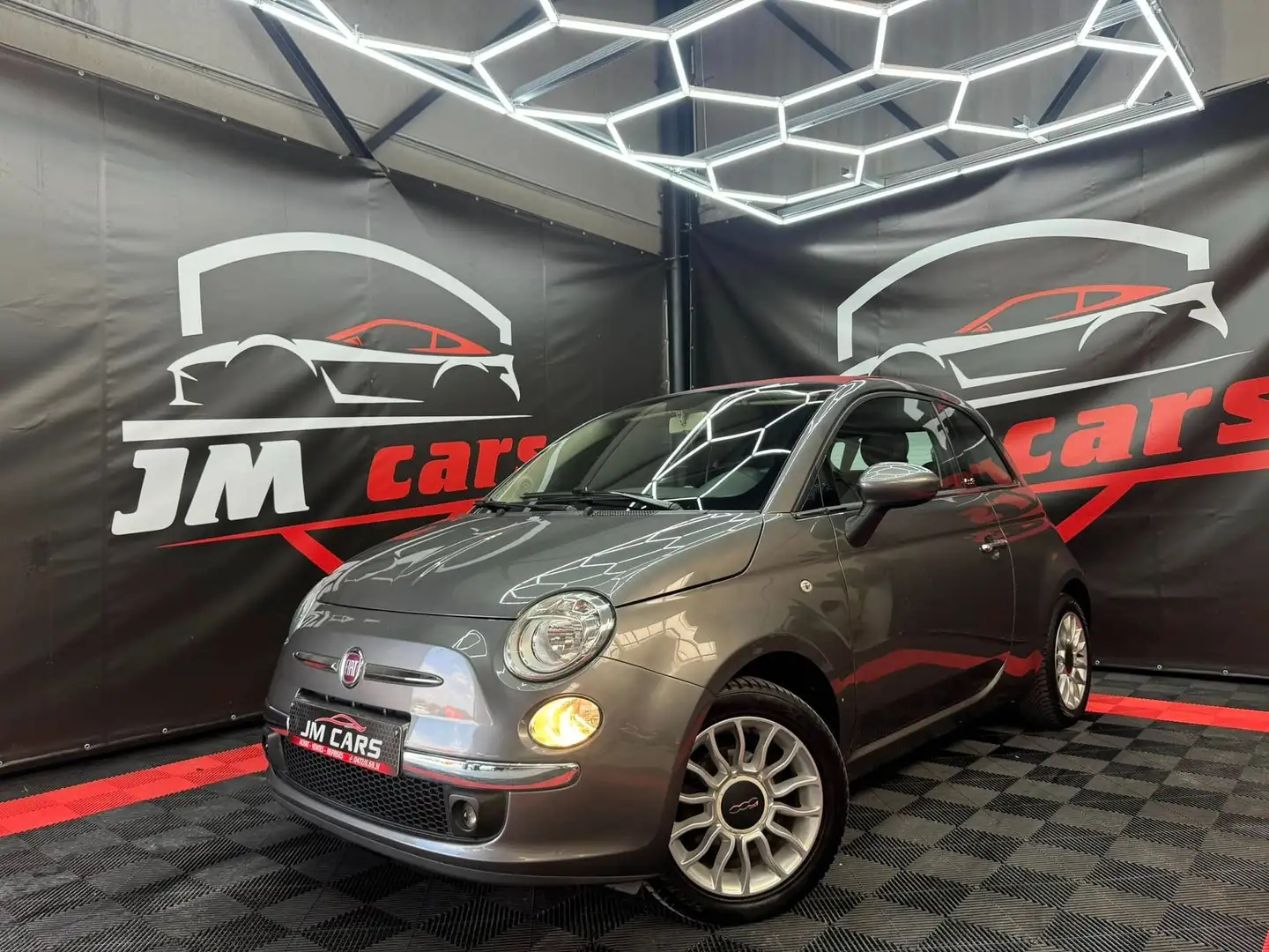 Fiat 500C 1.2i Lounge Stop Gris - 1