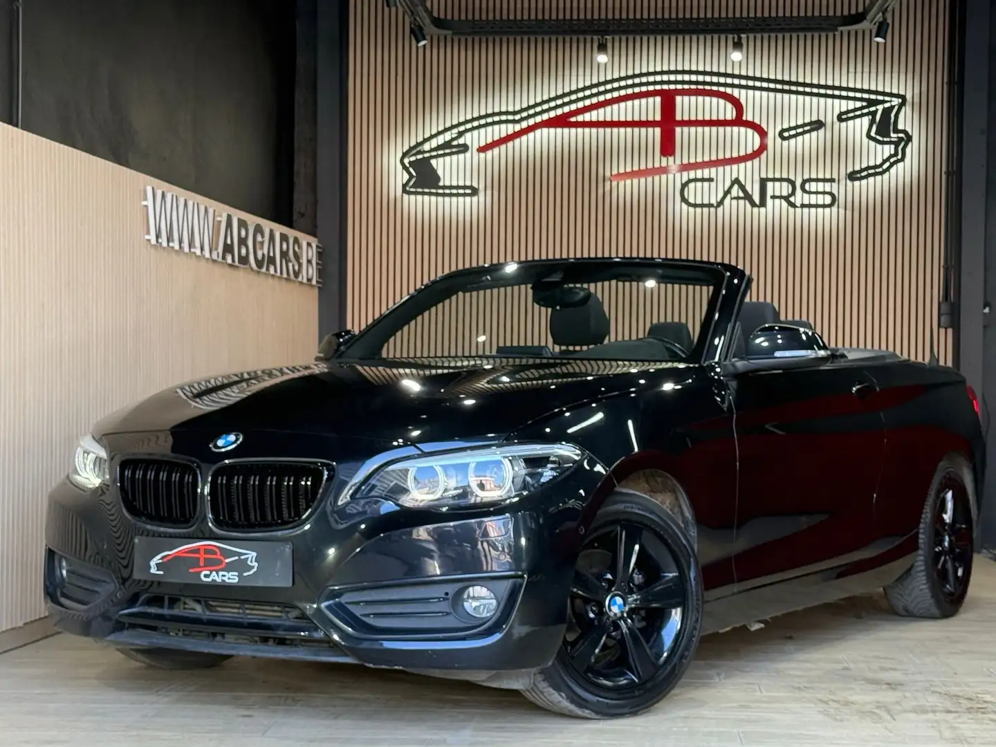 BMW 218 IA * Cabriolet * GARANTIE 12 MOIS * 1ER PROP * Siyah - 1