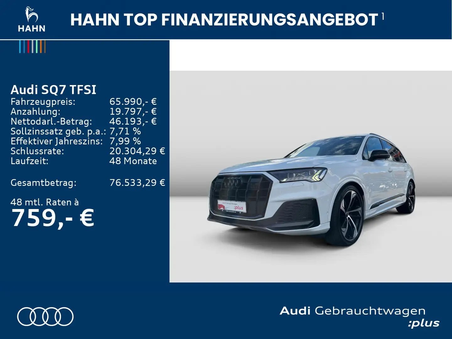 Audi SQ7 quattro tiptronic Matrix Pano 360° Weiß - 2