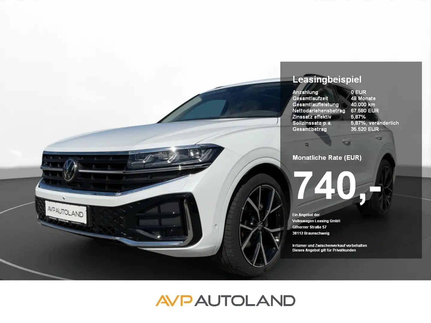 Volkswagen Touareg 3.0 TDI 4MOTION R-Line | PANO | AHK | Weiß - 1