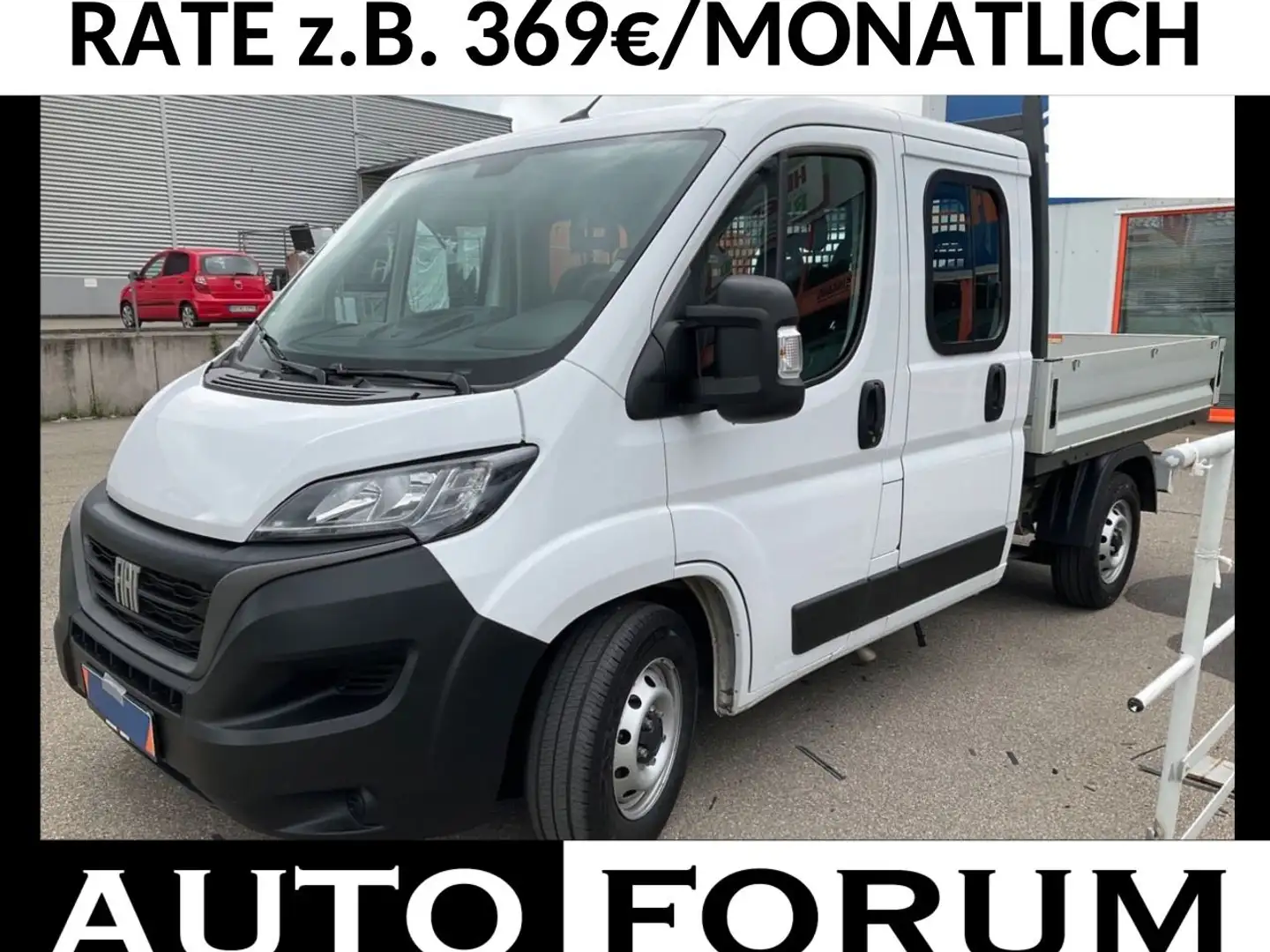 Fiat Ducato 2.2 D Pritsche L2 DoKa 7-SITZE AHK KLIMA Weiß - 1
