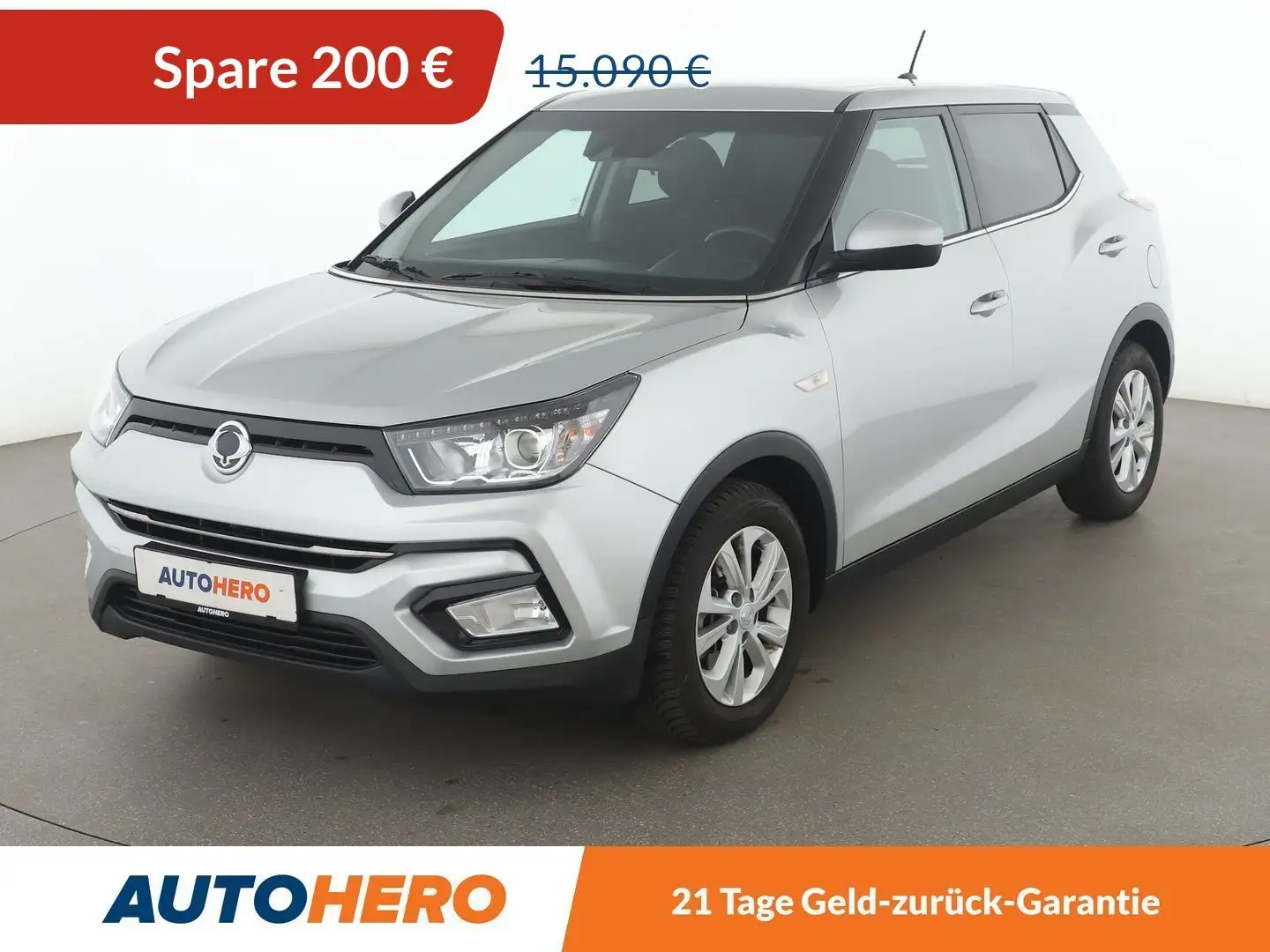 SsangYong Tivoli 1.6 Be 4x2 Aut.*NAVI*CAM*PDC*SHZ* Silber - 1