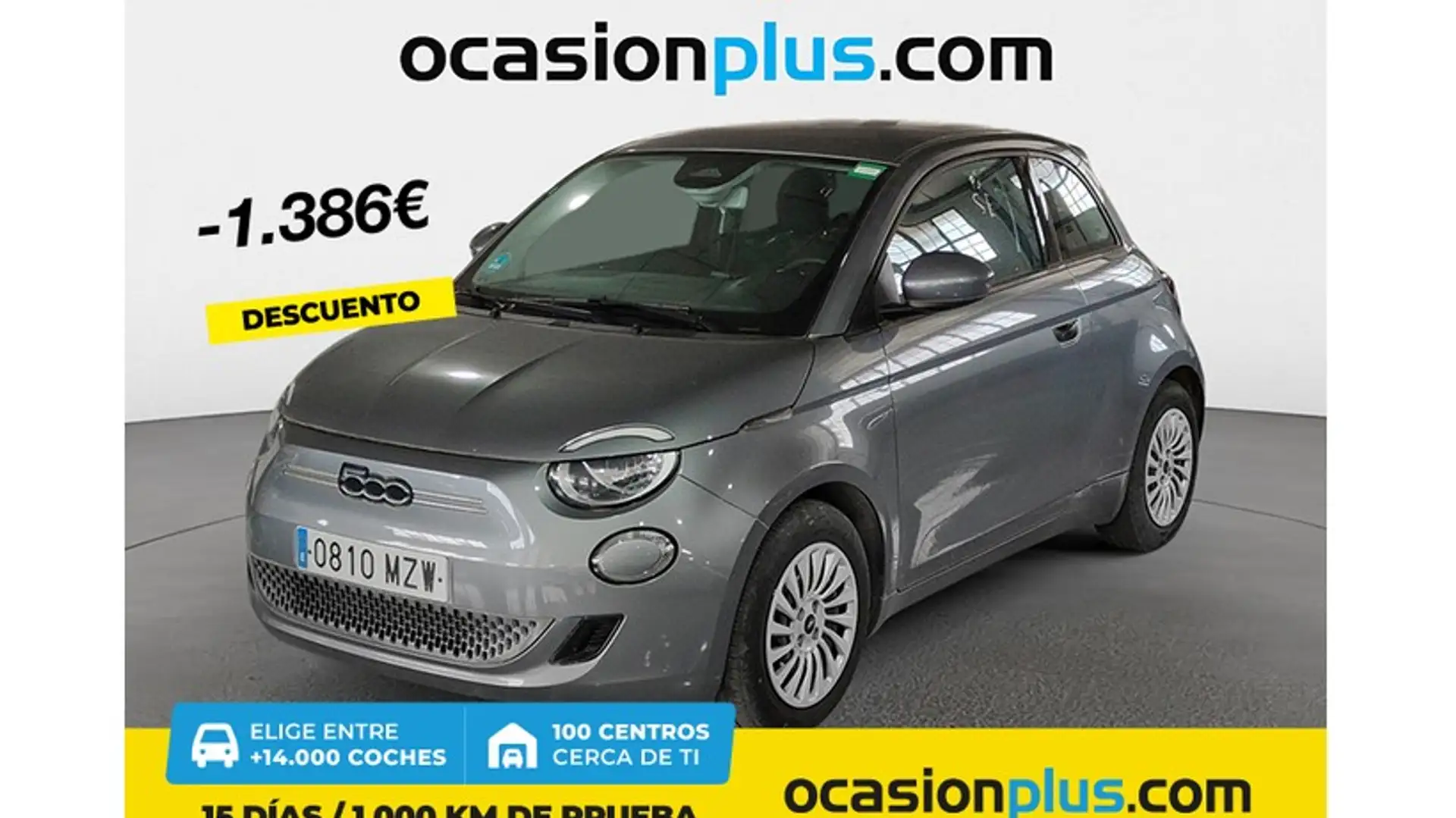 Fiat 500e 70Kw Action Gris - 1