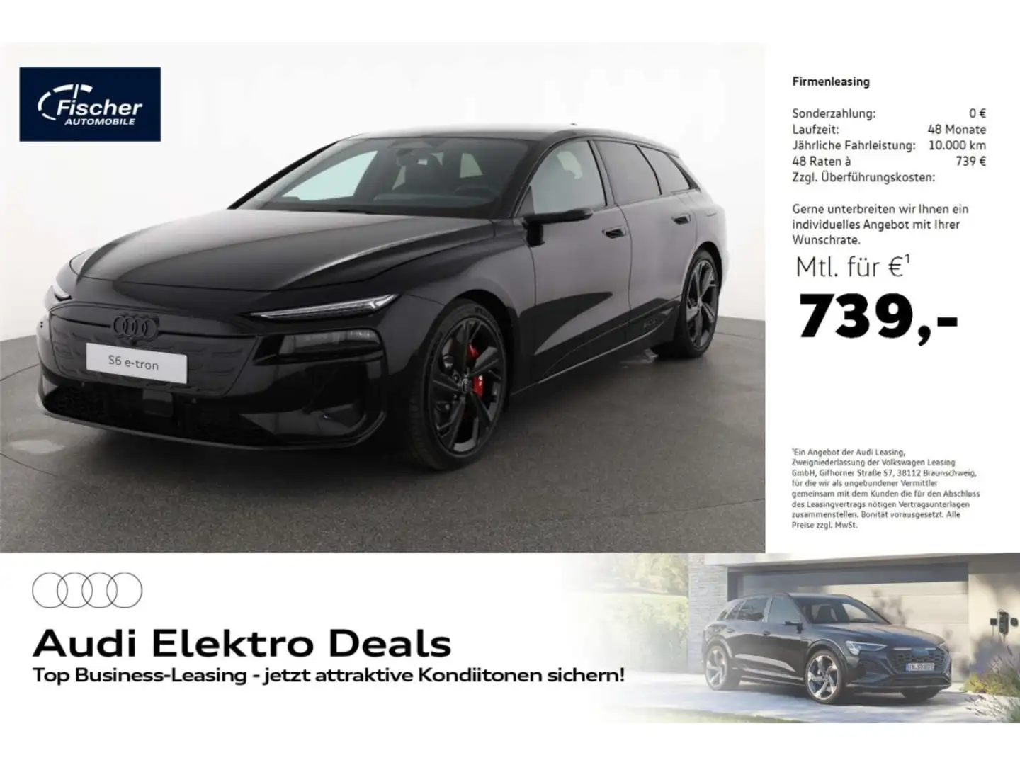 Audi S6 Avant Elektromotor quattro LP: 117.205,- Schwarz - 1