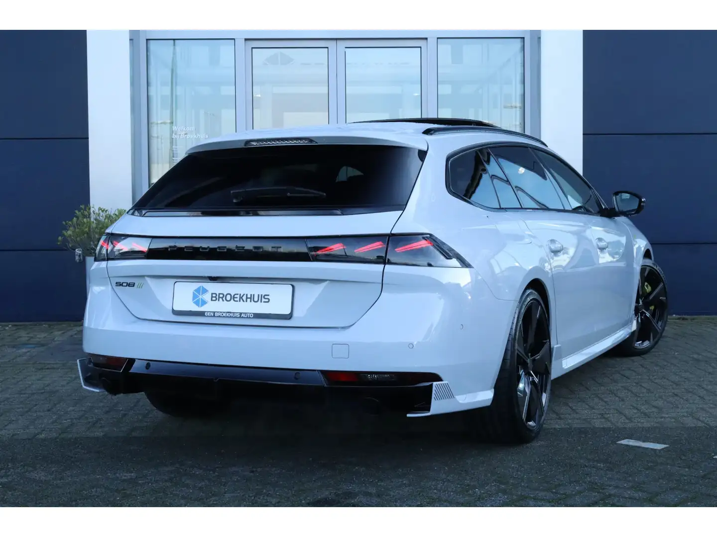 Peugeot 508 SW 1.6 HYbrid4 PSE 360 | BTW Auto | Night Vision | Blanc - 2