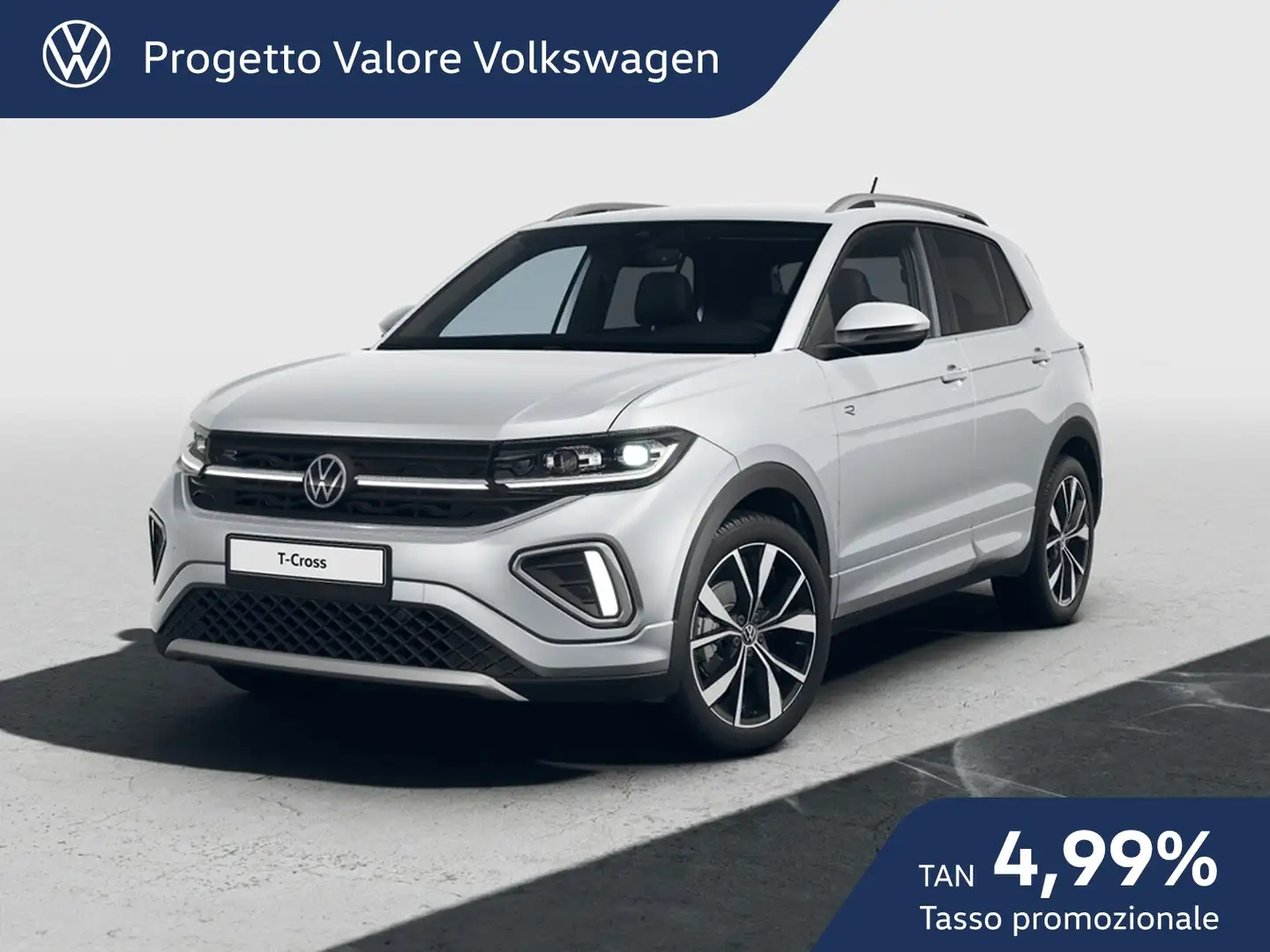 Volkswagen T-Cross 1.0 tsi r-line 115cv Grau - 1