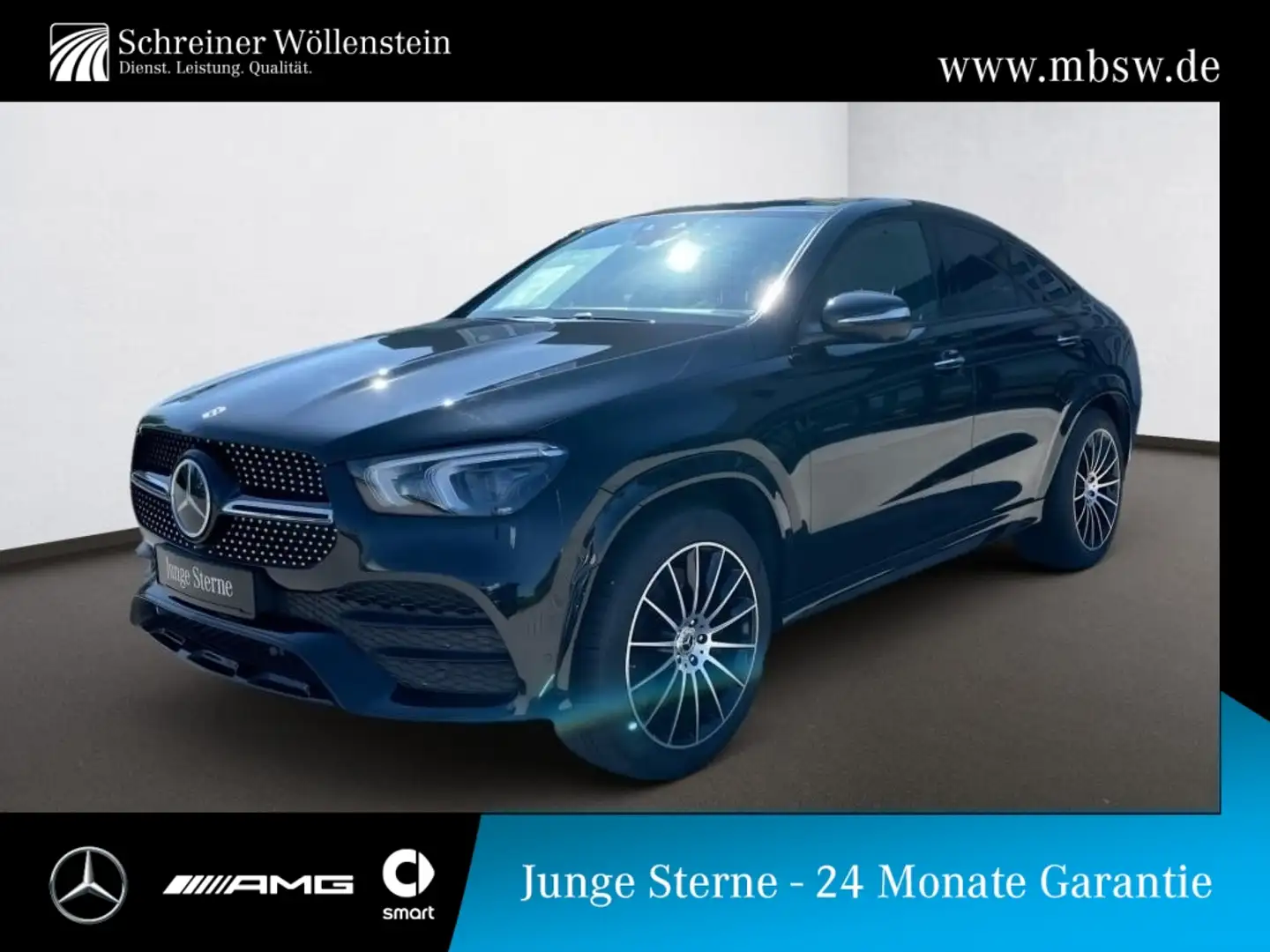 Mercedes-Benz GLE 400 d 4M Cp AMG*PANO*AHK*AIRMATIC*MULTIBEAM* Schwarz - 1