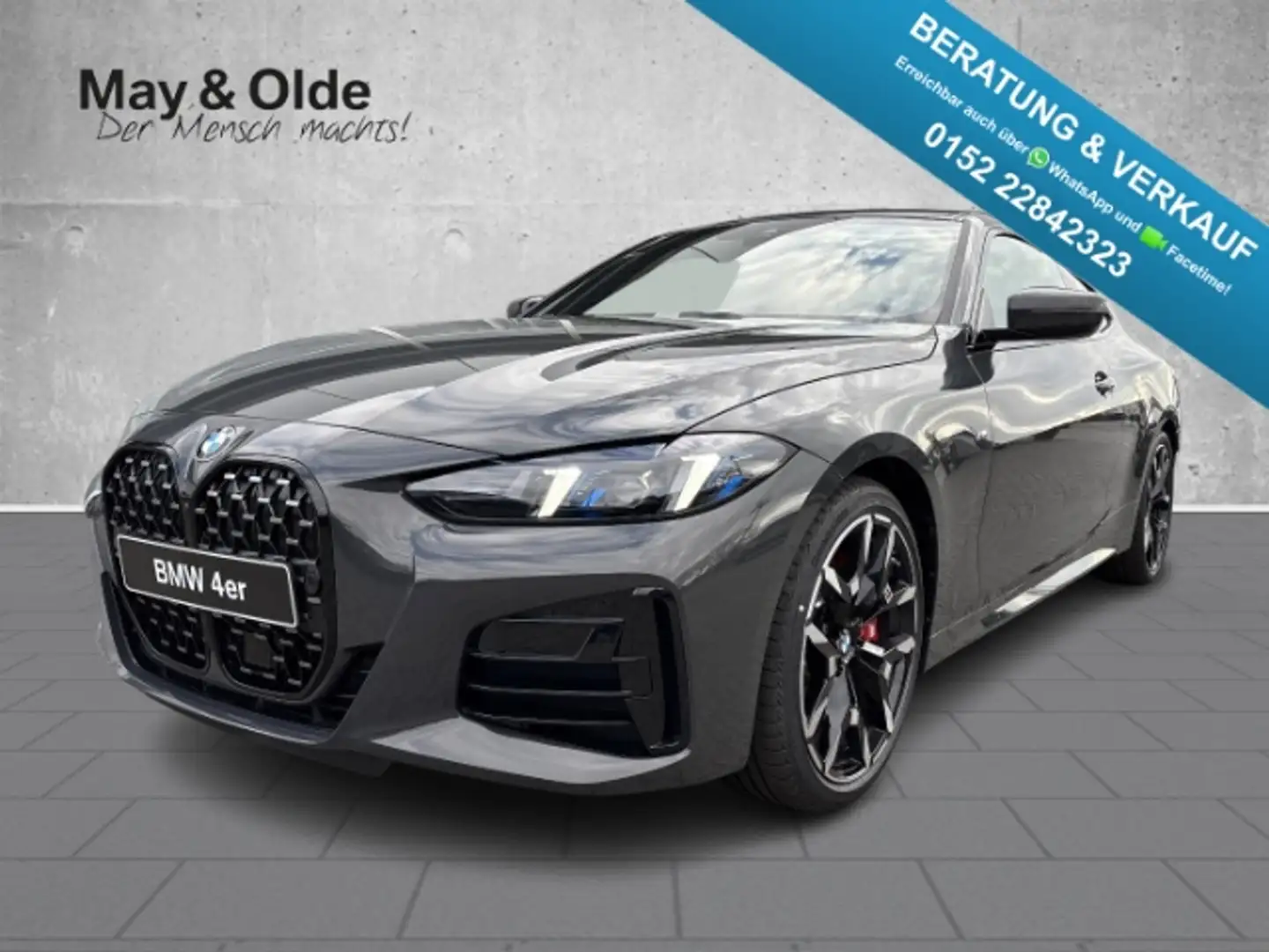 BMW 430 D XDRIVE Sportpaket Navi Digitales Cockpit Memory Grijs - 1