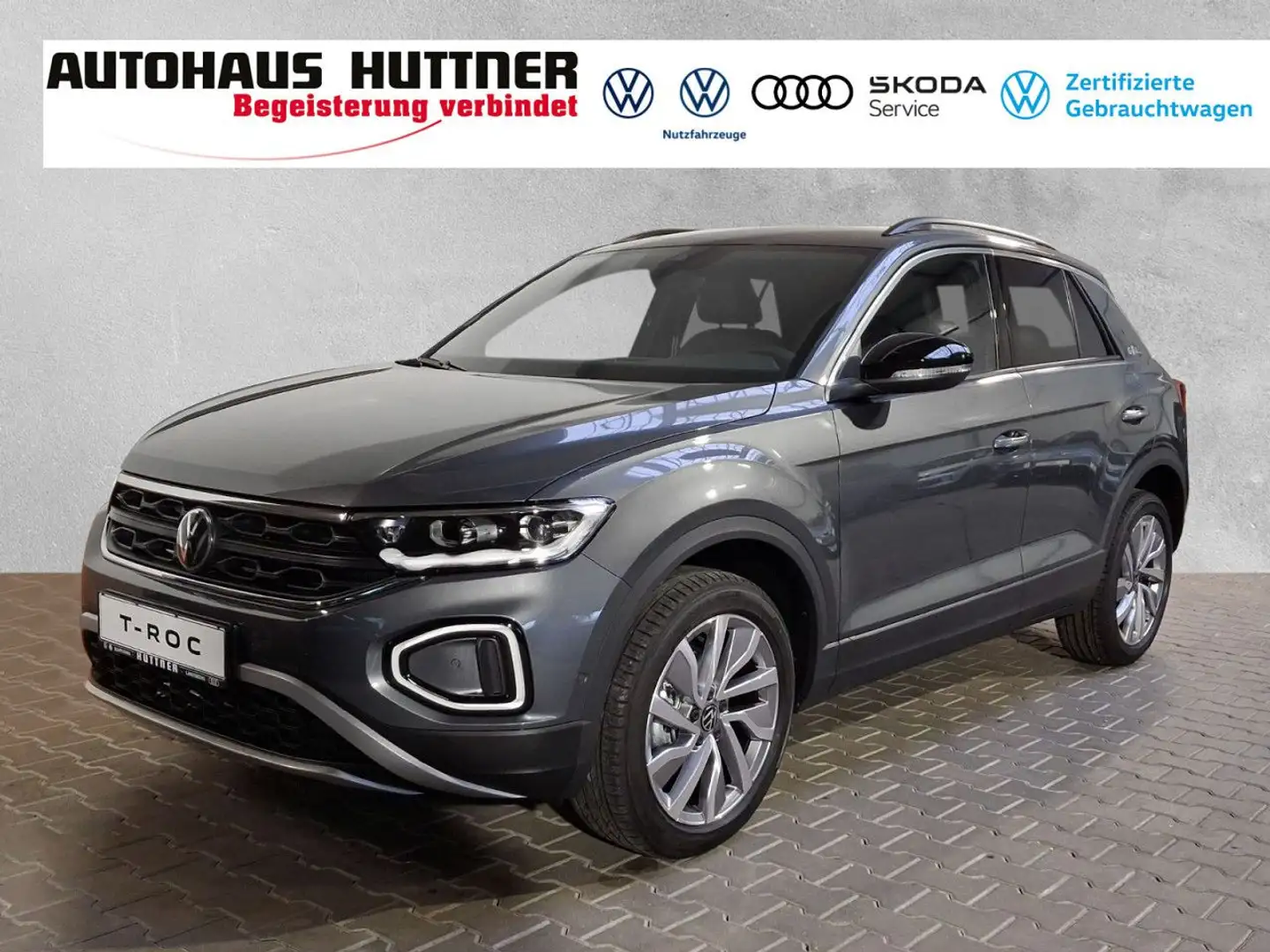 Volkswagen T-Roc GOAL 1.5 TSI DSG NAVI AHK LED APPCONNECT Grau - 1