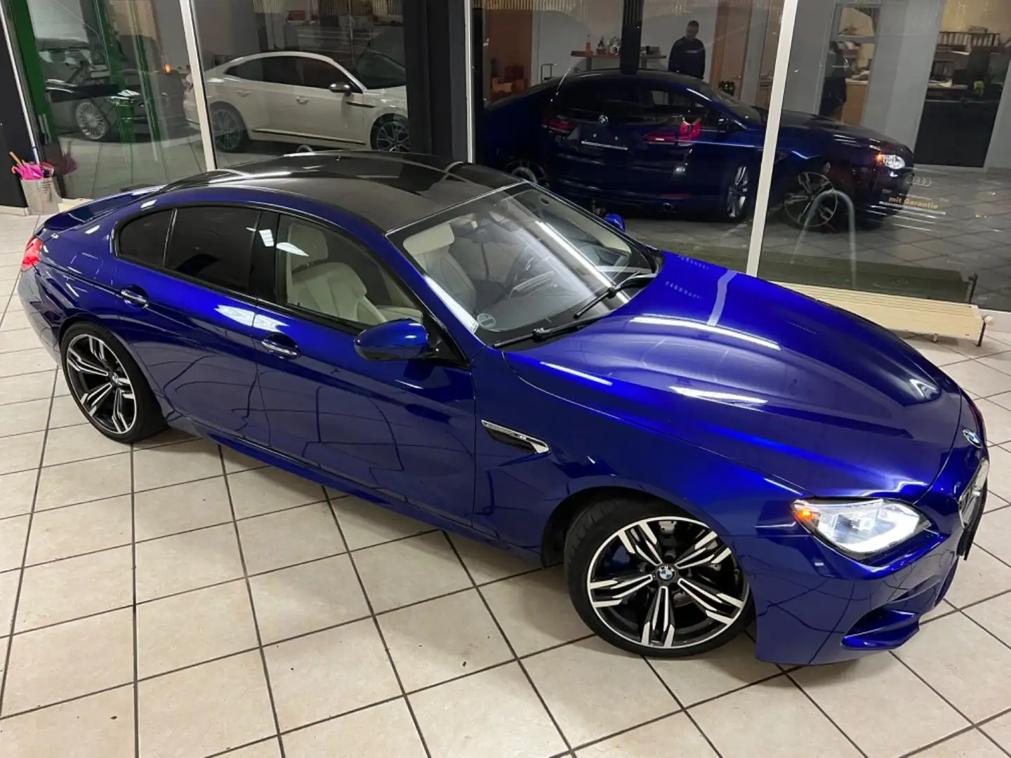 BMW M6 Gran Coupe *B&W*Carbon*Soft*Voll*Voll*De-Fzg* Kék - 1