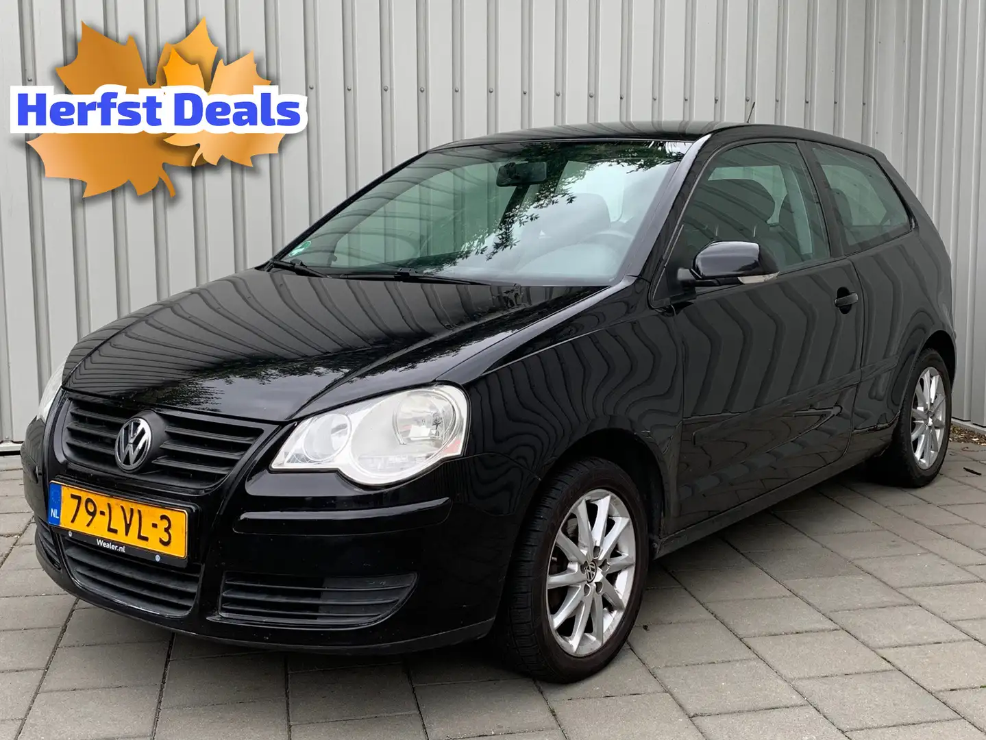 Volkswagen Polo 1.2-12V Trendline|Airco| Zwart - 1