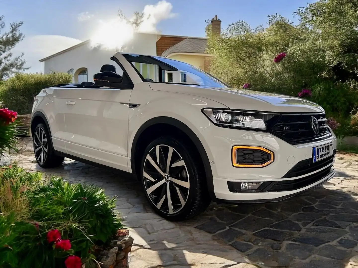 Volkswagen T-Roc T-Roc Cabriolet 1 Hand ACC LED DSG R-Line Weiß - 1