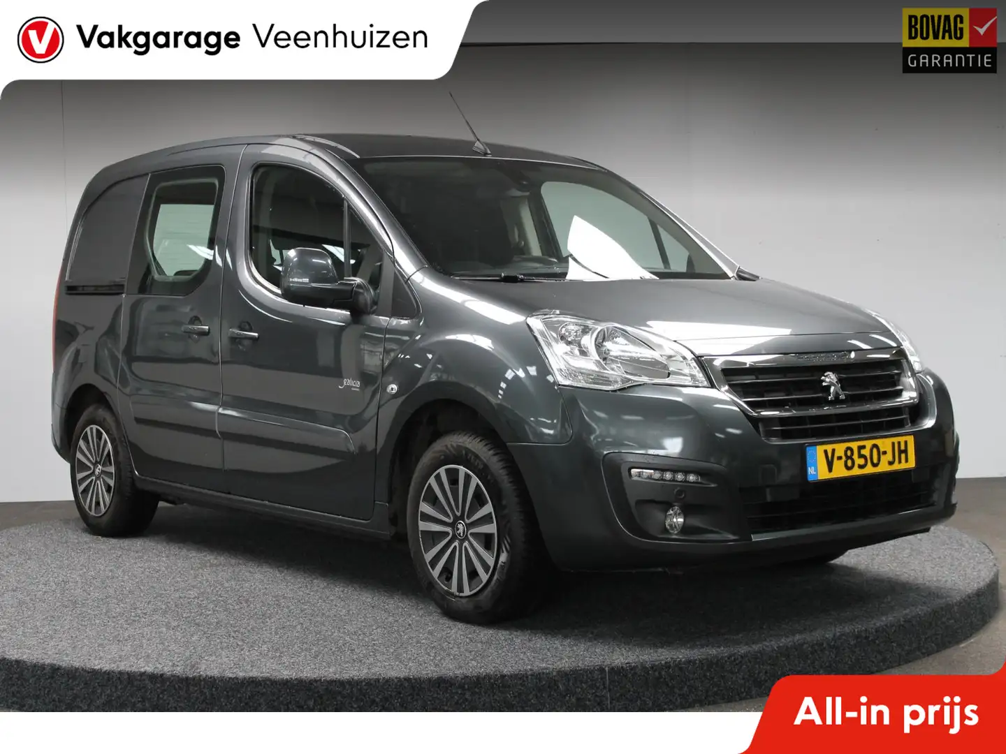 Peugeot Partner 120 1.6 BlueHDi 100 L1 Premium Pack|Rijklaar prijs Gris - 1