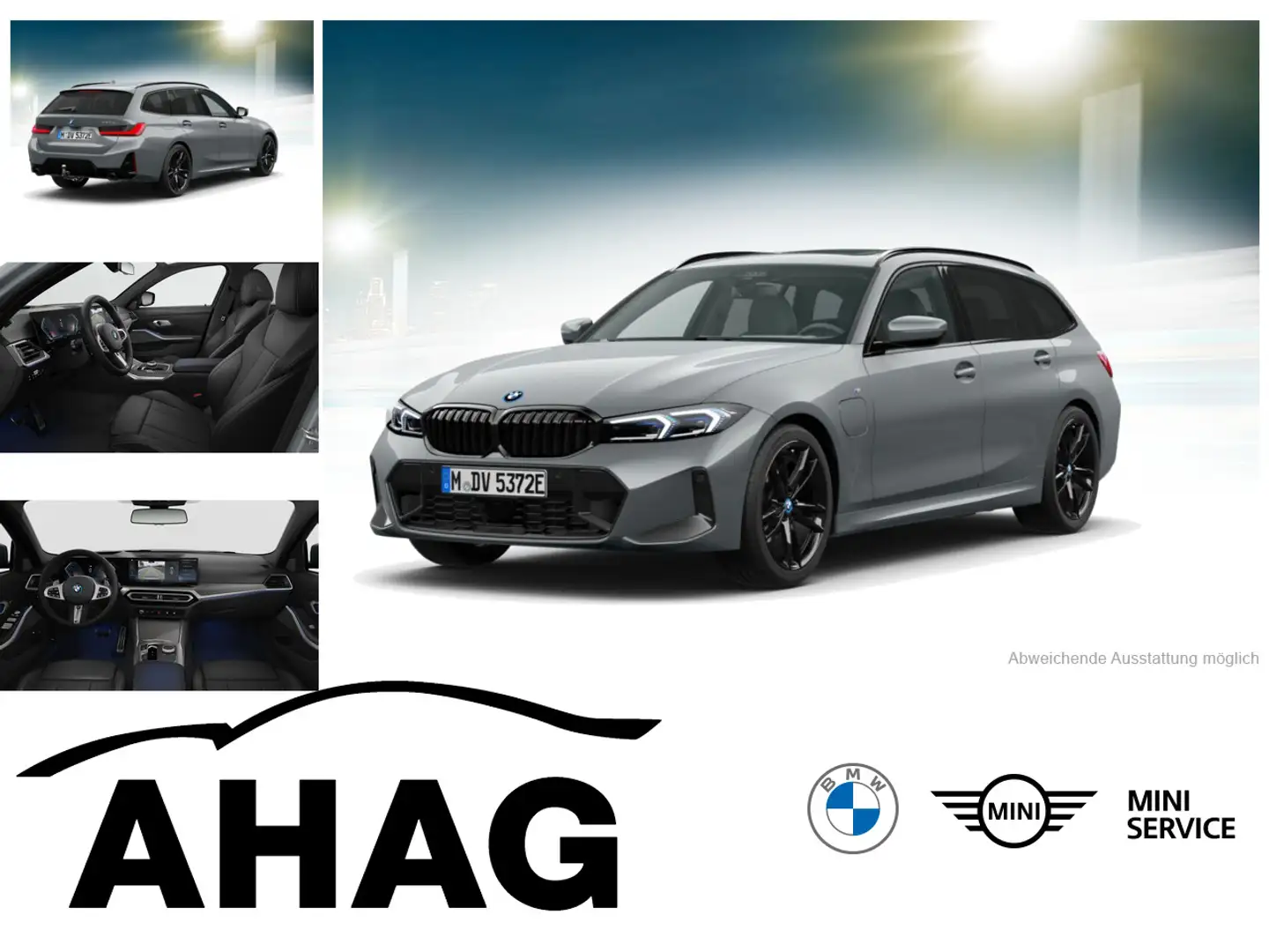 BMW 330 e Touring Automatic M Sportpaket Sport Aut. Grigio - 1