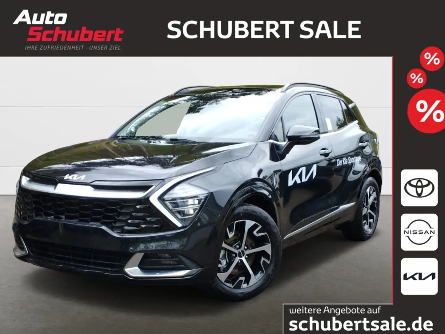 Kia Sportage 1.6 T-GDI 180PS DCT Spirit Navi+LED+Panoramadach Noir - 1