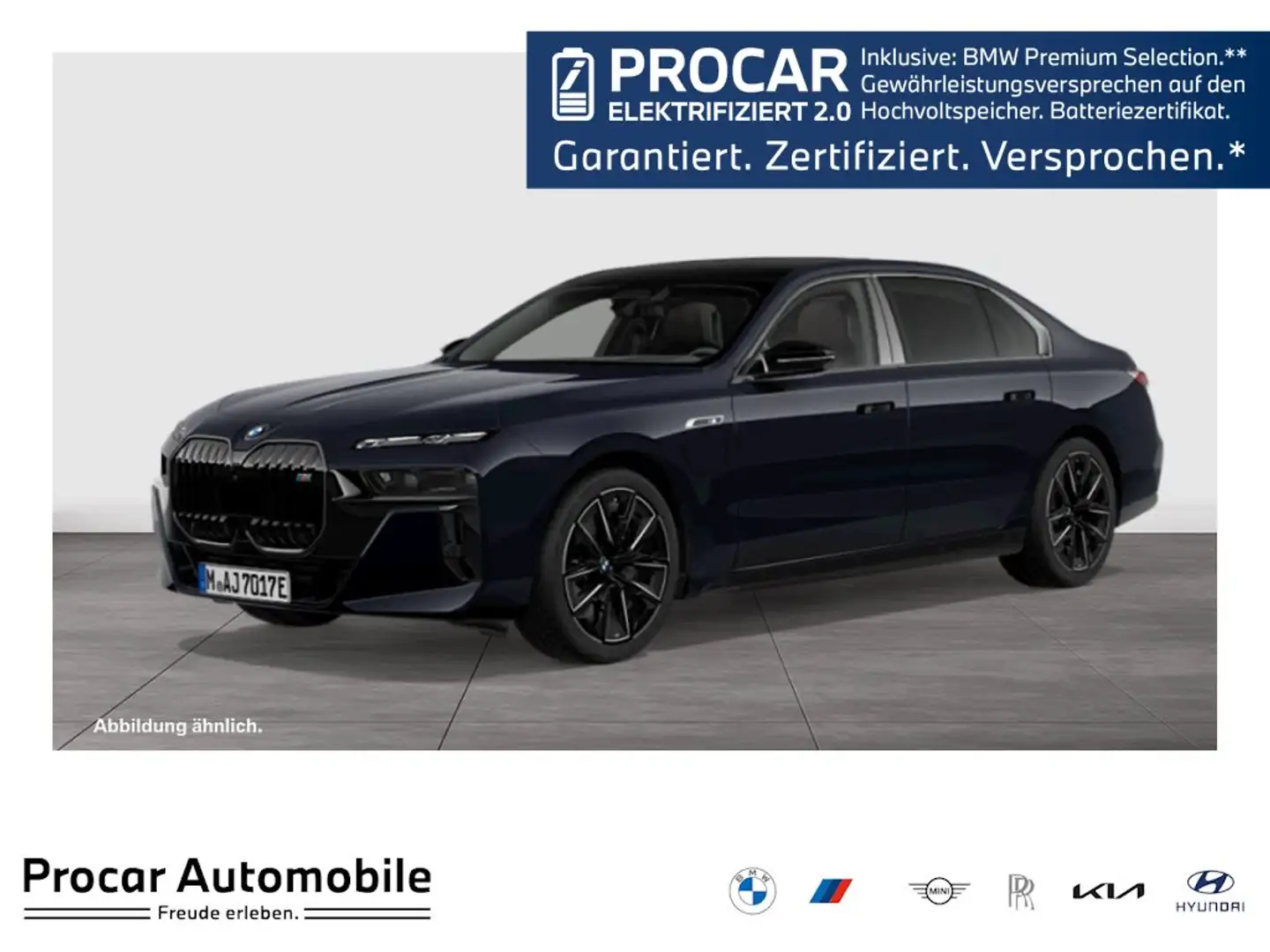 BMW 760 M760e xDrive M Sport PANO ACC AHK 360°KAM RFK Schwarz - 1