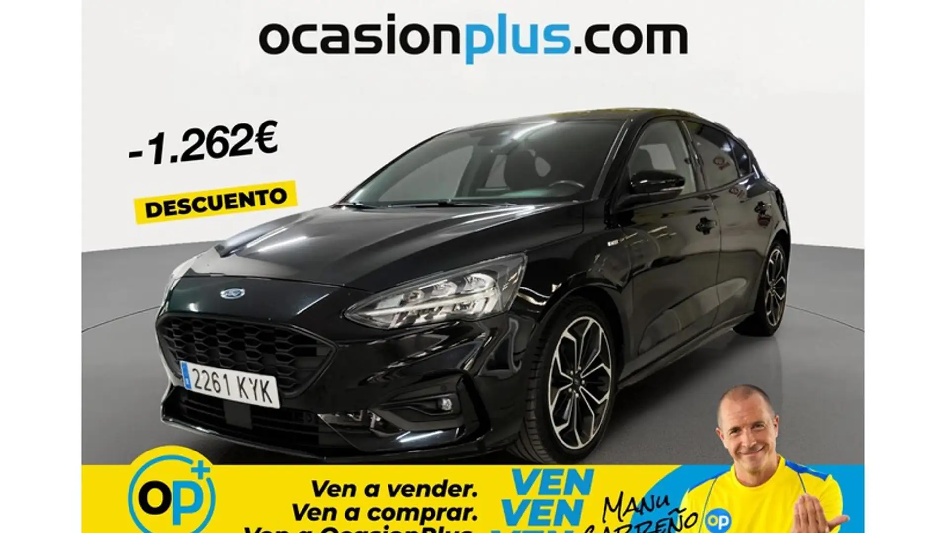 Ford Focus 1.0 Ecoboost ST Line 125 Negro - 1