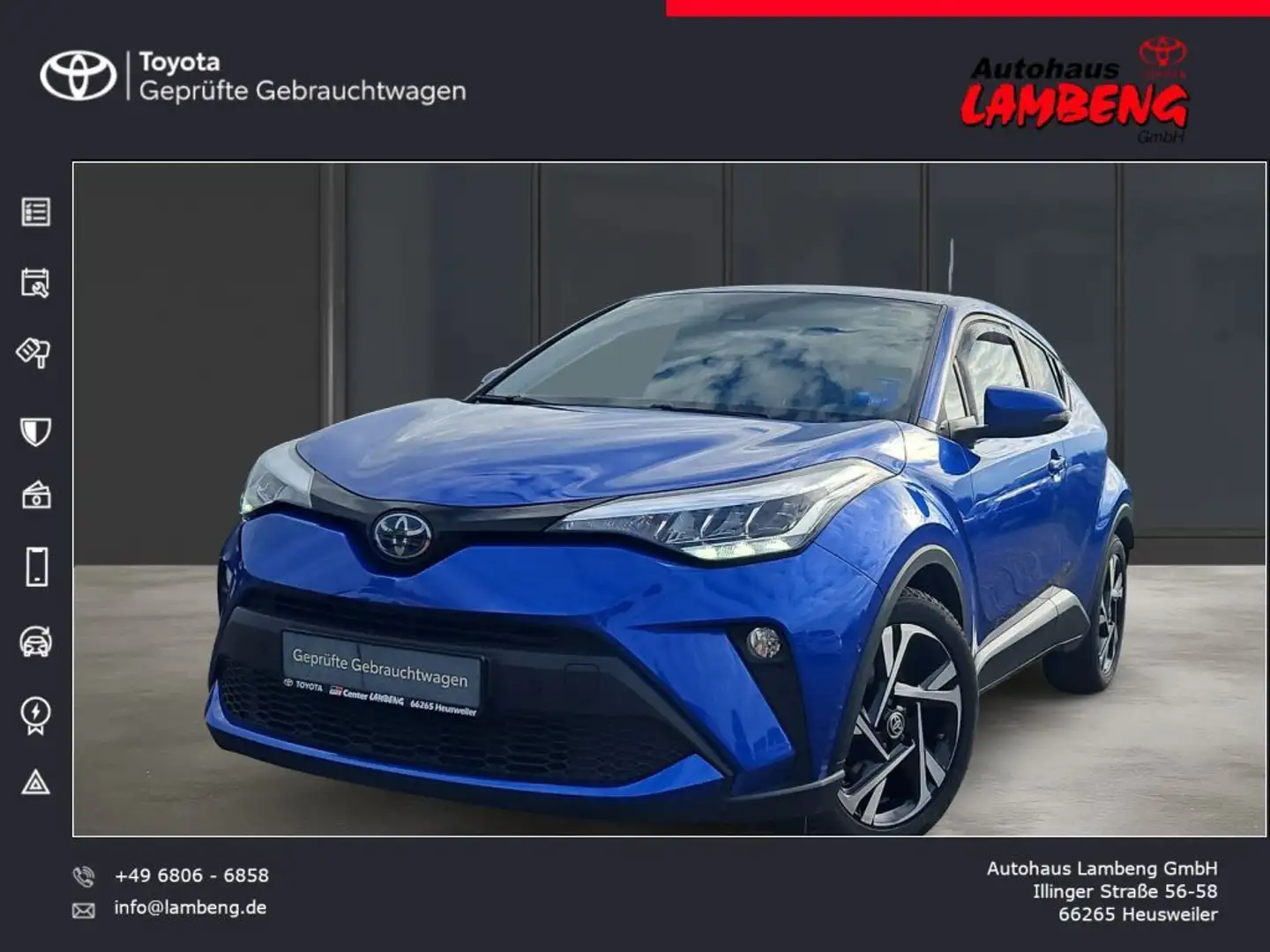 Toyota C-HR 2.0 Hybrid Team Deutschland Blau - 1