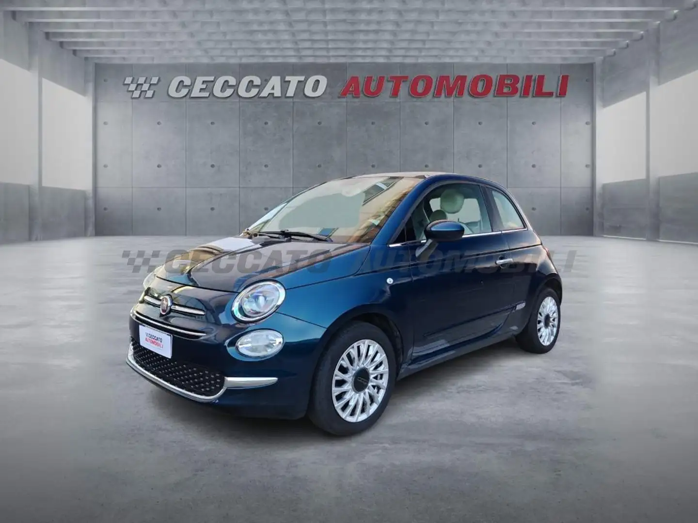 Fiat 500 500 1.2 Lounge easypower Gpl 69cv my19 Blauw - 1
