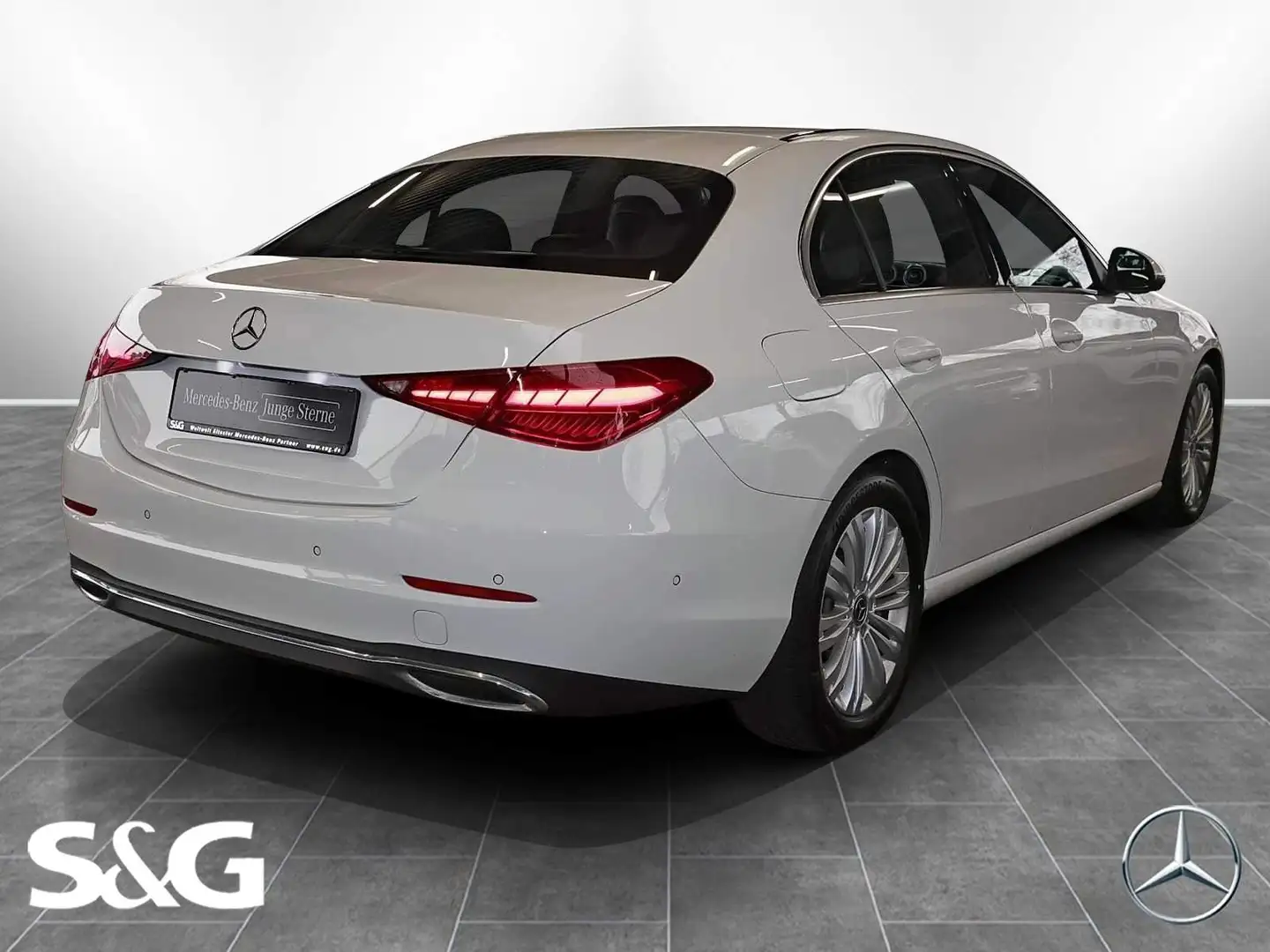 Mercedes-Benz C 220 d Edition Avantgarde DISTRONIC+MEMORY+360° Weiß - 2