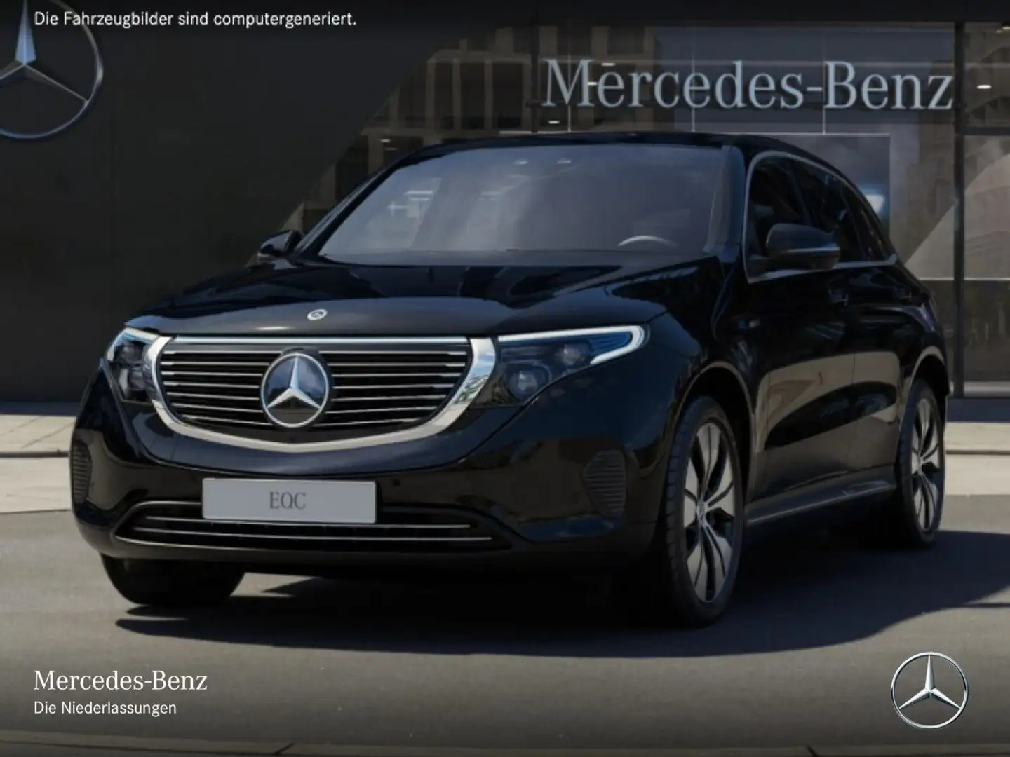 Mercedes-Benz EQC 400 4M 360+MULTIBEAM+FAHRASS+KEYLESS Schwarz - 2