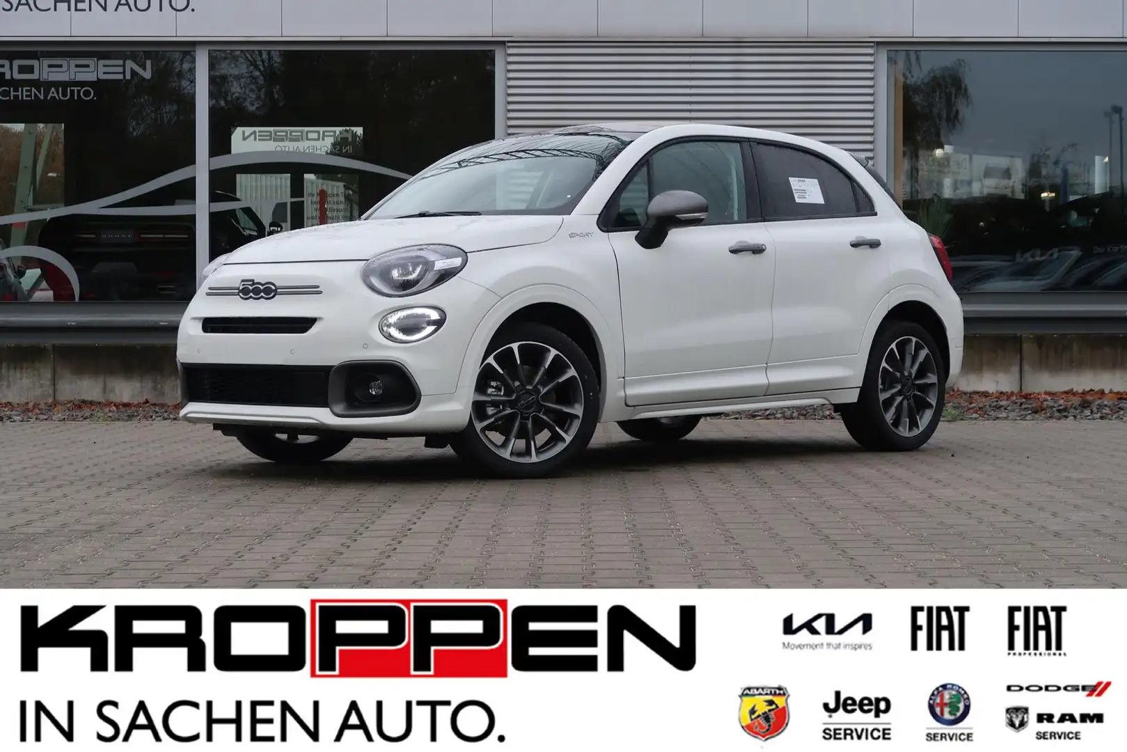 Fiat 500X Dolcevita HYBRID 1.5 Navi *Faltdach* Allwetter Weiß - 1
