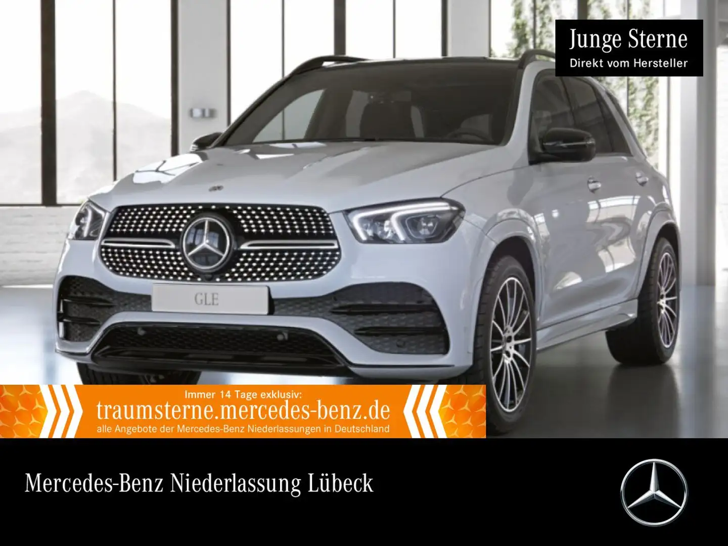 Mercedes-Benz GLE 350 de 4M AMG+NIGHT+PANO+360+AHK+LED+FAHRASS Blanc - 1