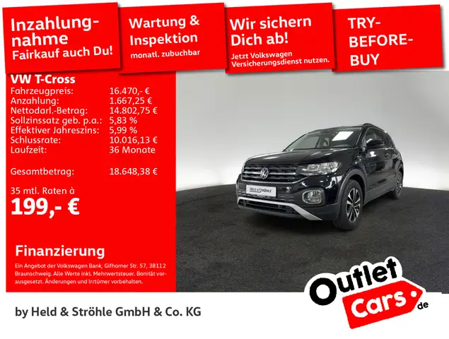 Volkswagen T-Cross UNITED 1.0 TSI AHK PDC SHZ APP CONNECT