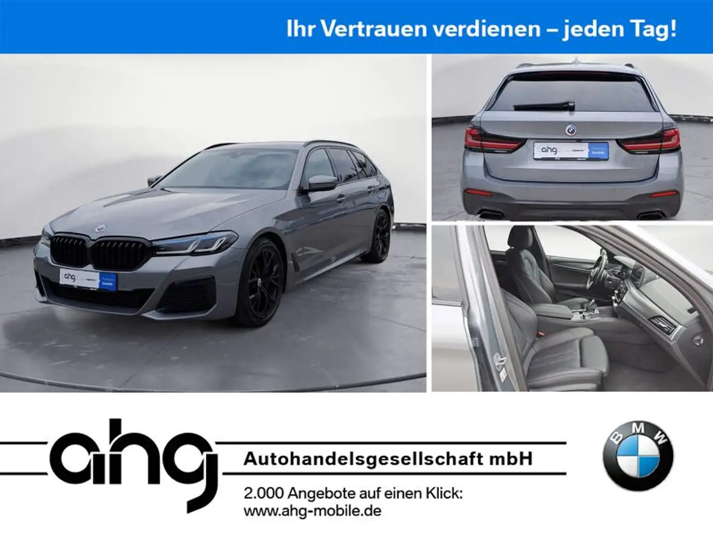 BMW 520 d Touring SHADOW | LASER | STANDHZ | GARANTIE Grau - 1
