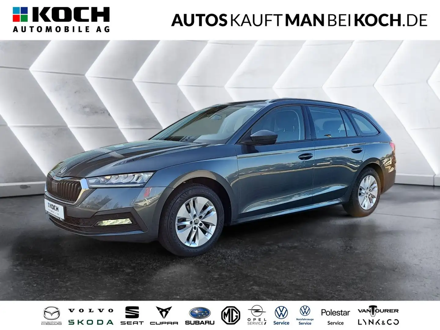 Skoda Octavia Combi  2.0 TDI DSG PDC NAVI COLUMBUS LED K Grijs - 1