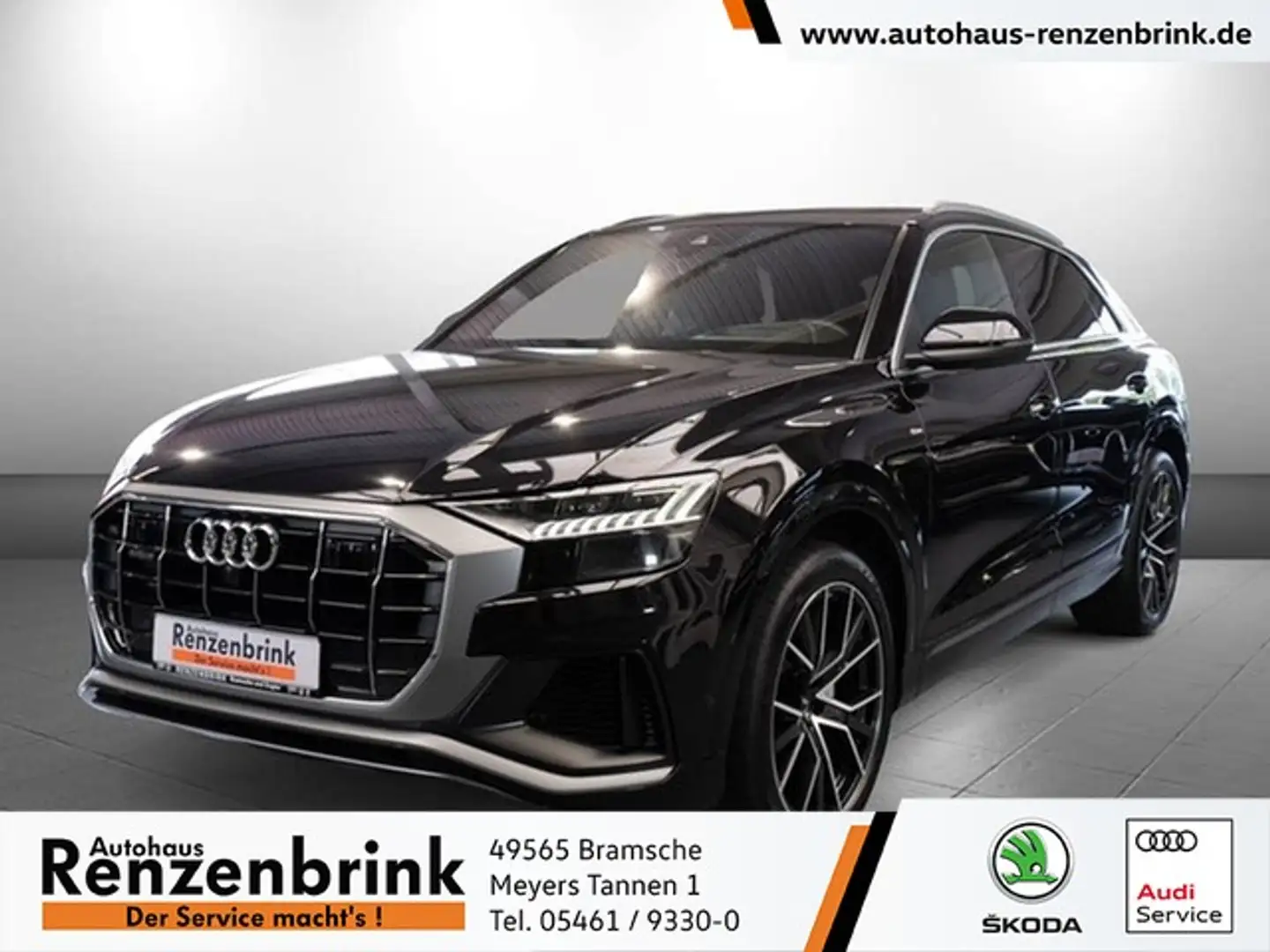 Audi Q8 S line 50 TDI quattro HEAD-UP+MATRIX+AHK+PANO+360° Schwarz - 1