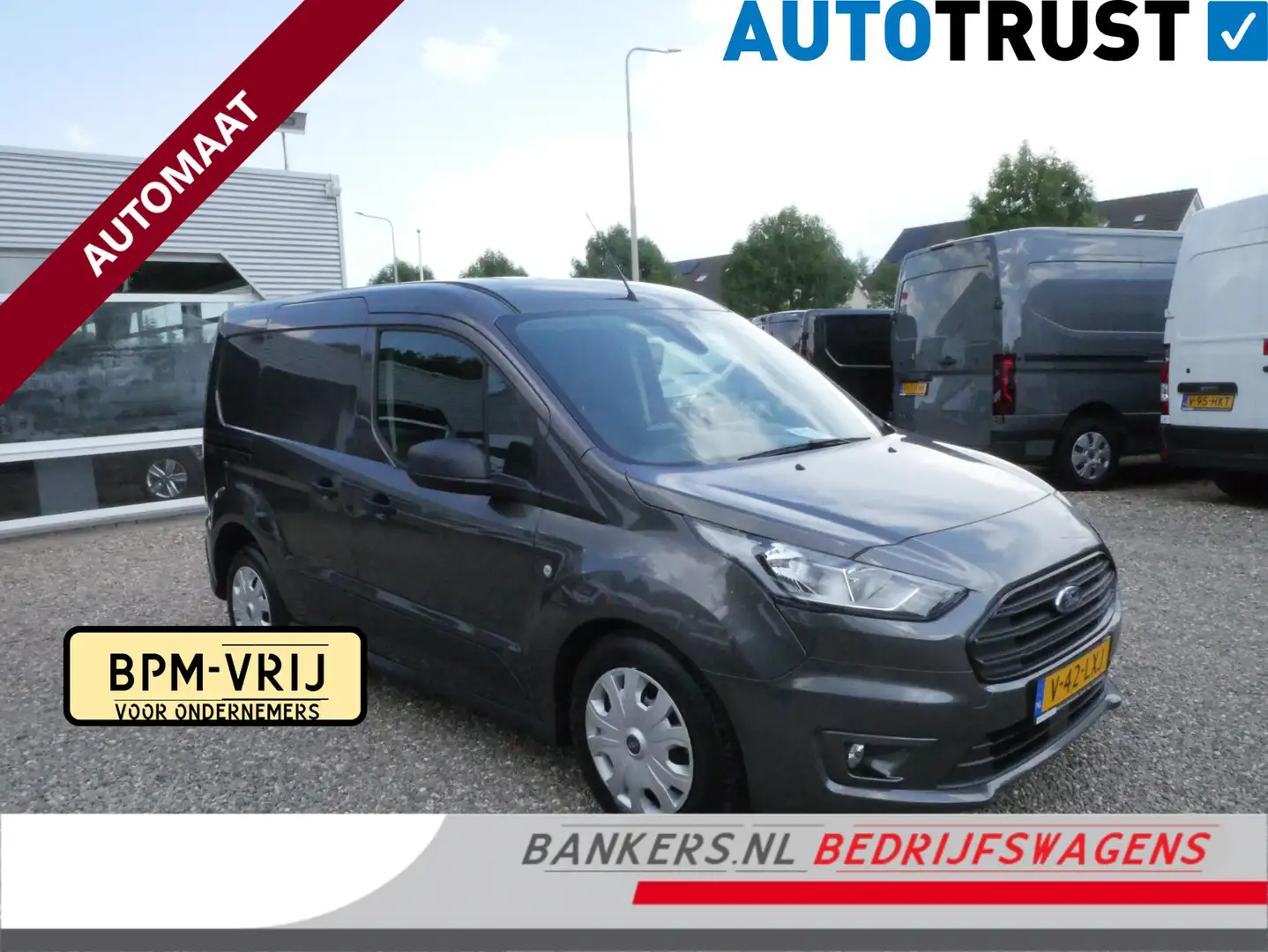 Ford Transit Connect 1.5 EcoBlue 100PK, L1, Automaat, Airco Gris - 1