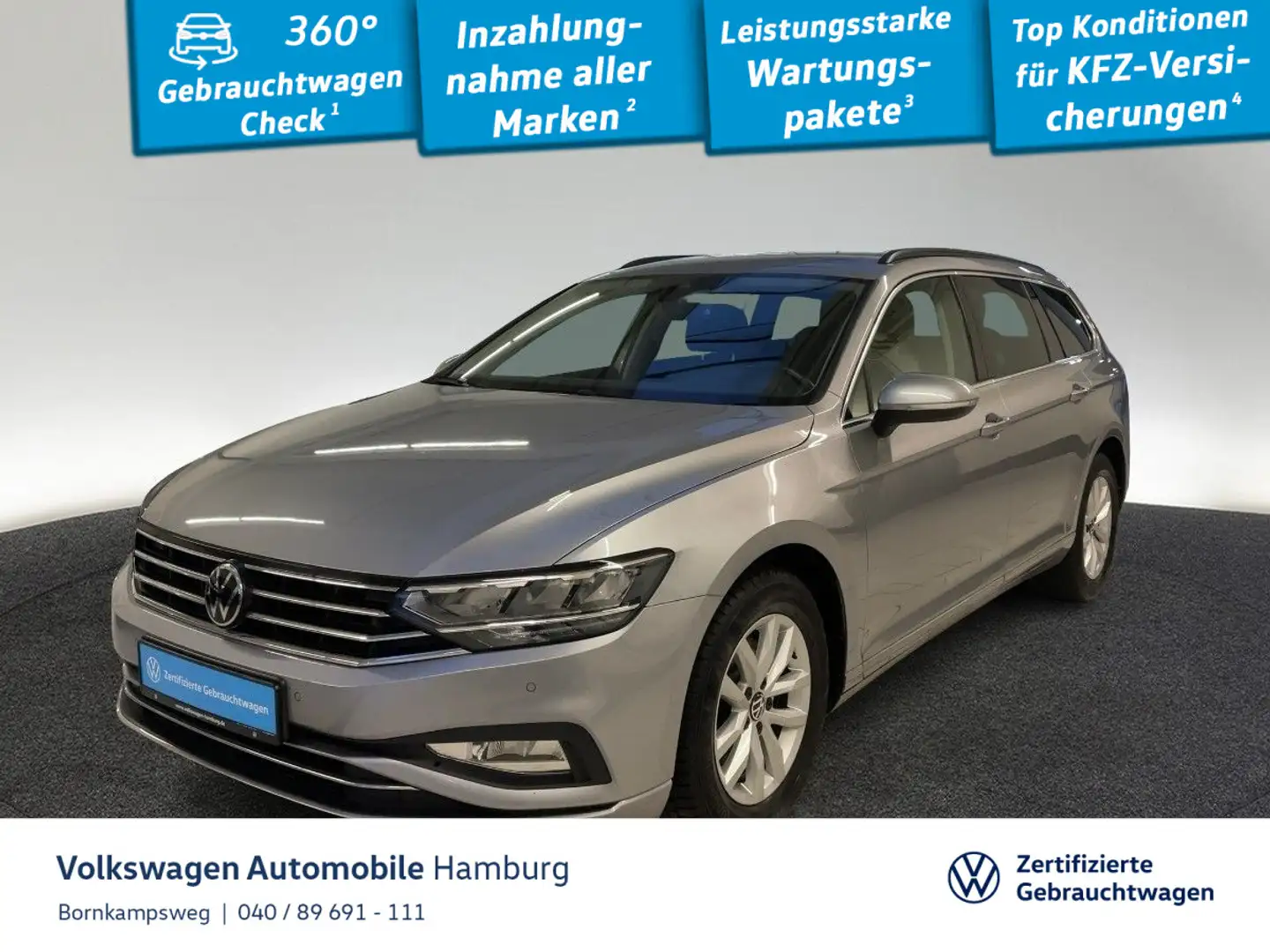 Volkswagen Passat Variant 1.5 TSI Business DSG Navi AHK LED Silber - 1