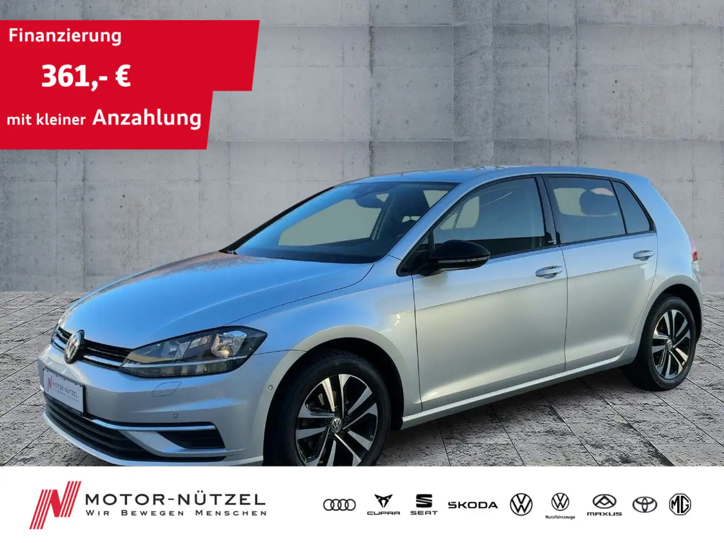 Volkswagen Golf VII 1.0 TSI COMFORTLINE AHK+ACC+SHZ+PDC+16" Argento - 1